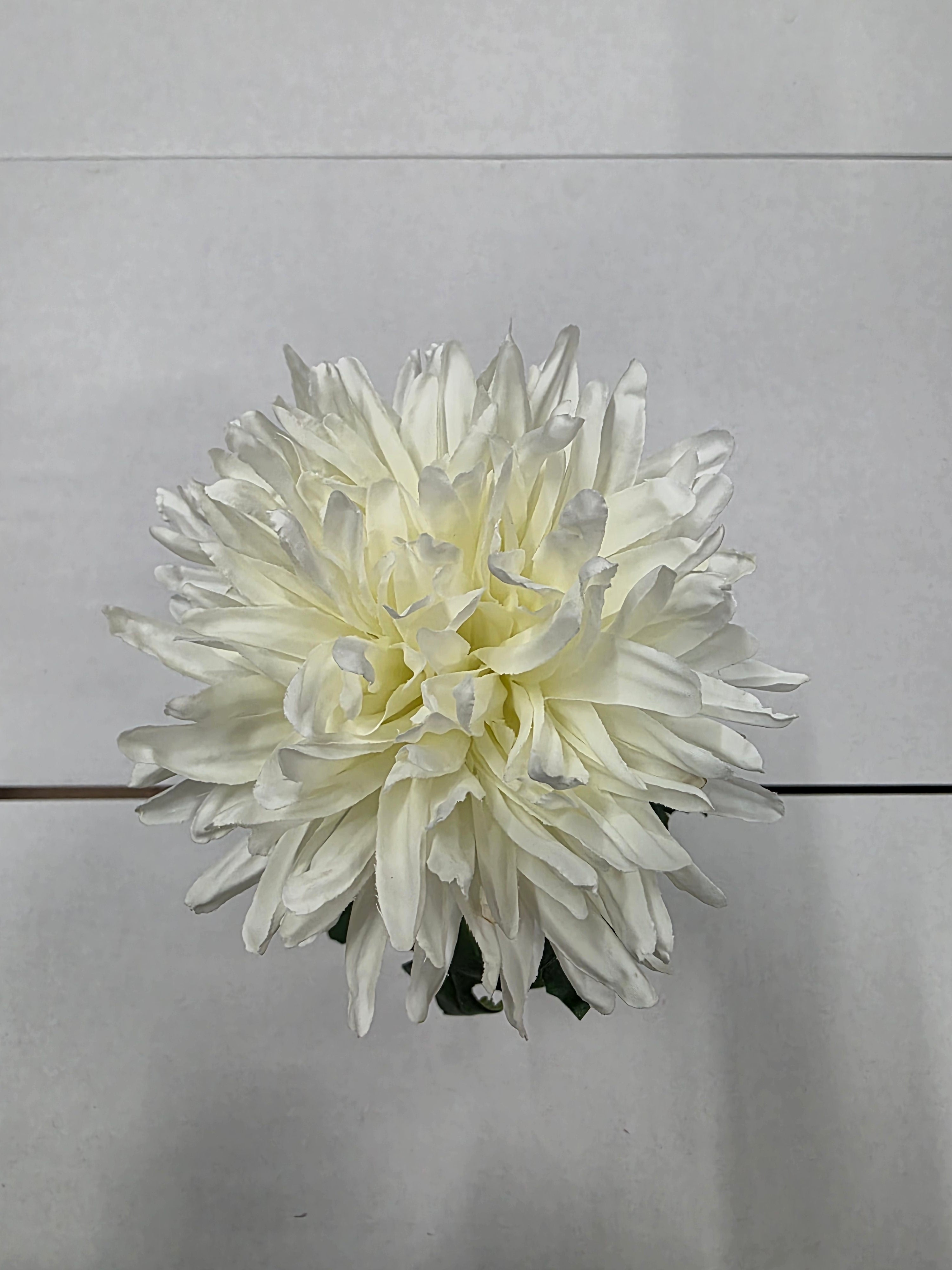 Artificial Chrysanthum Spray 70cm White (Pack of 2)