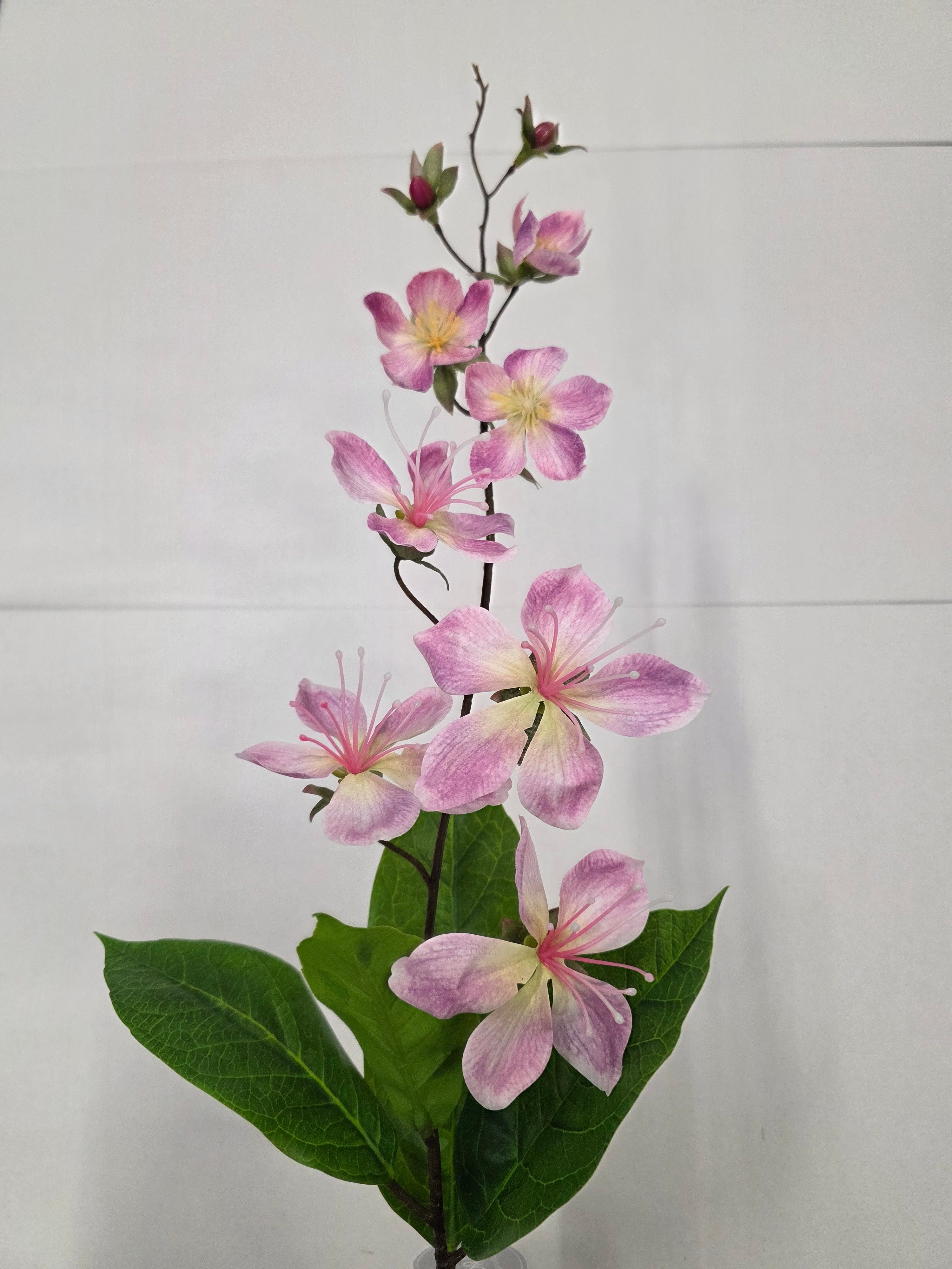 Artificial Clematis Spray Pink (pack of 2)