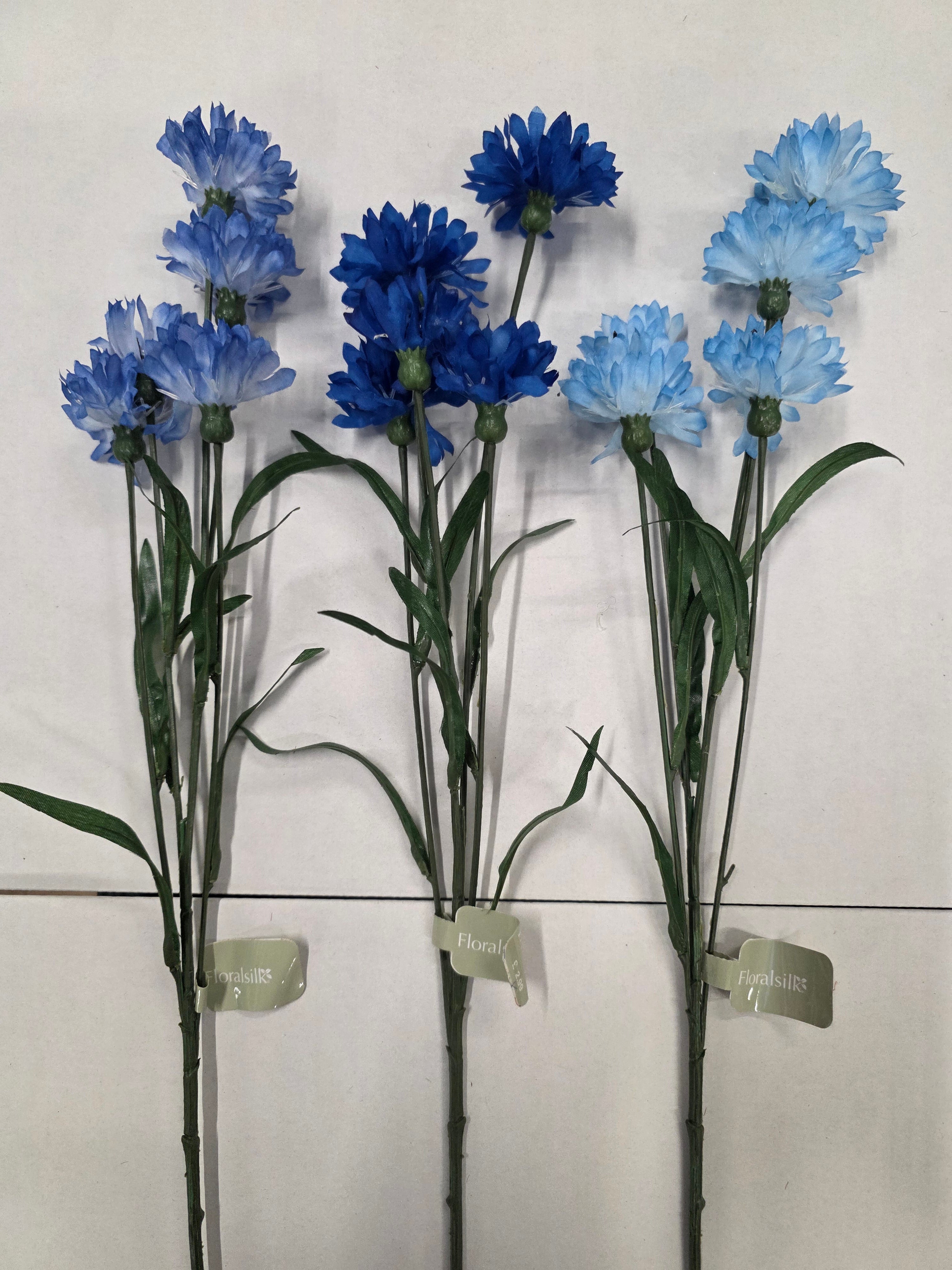 Artificial Cornflower Assorted 58cm (PACK OF 3)