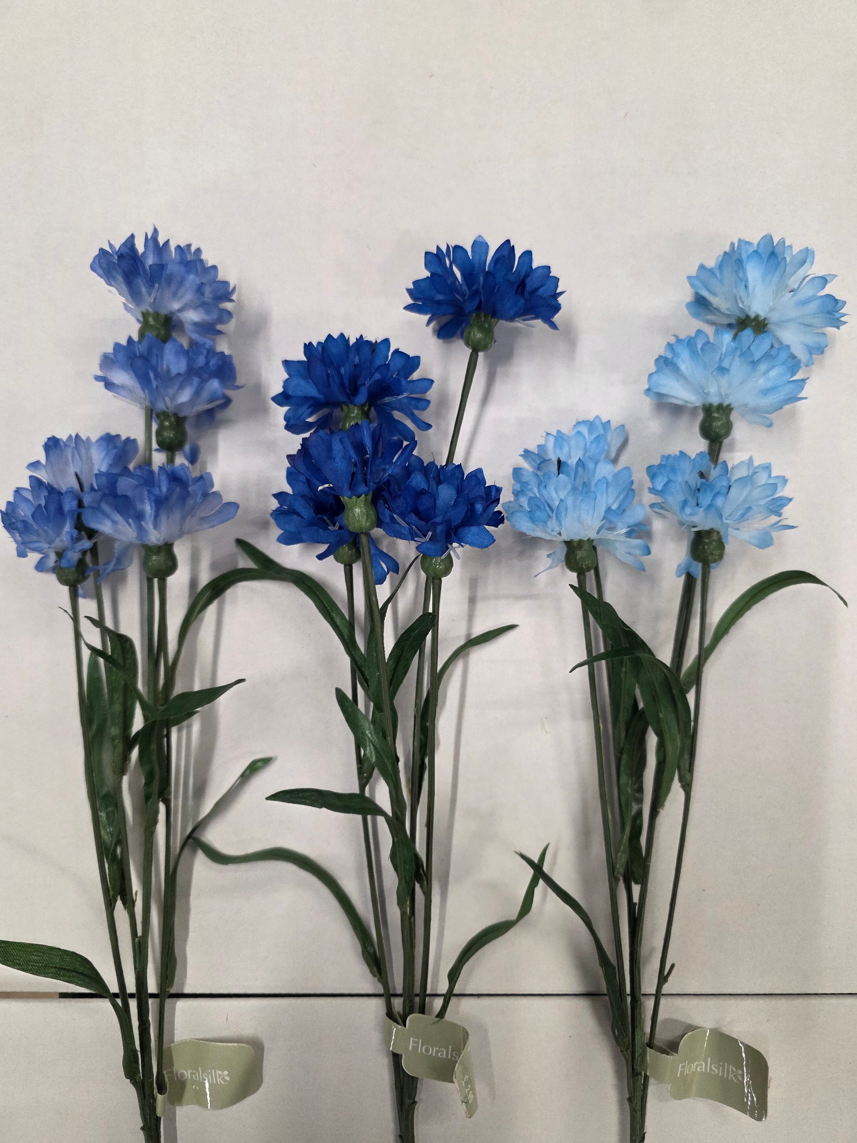 Artificial Cornflower Assorted 58cm (PACK OF 3)