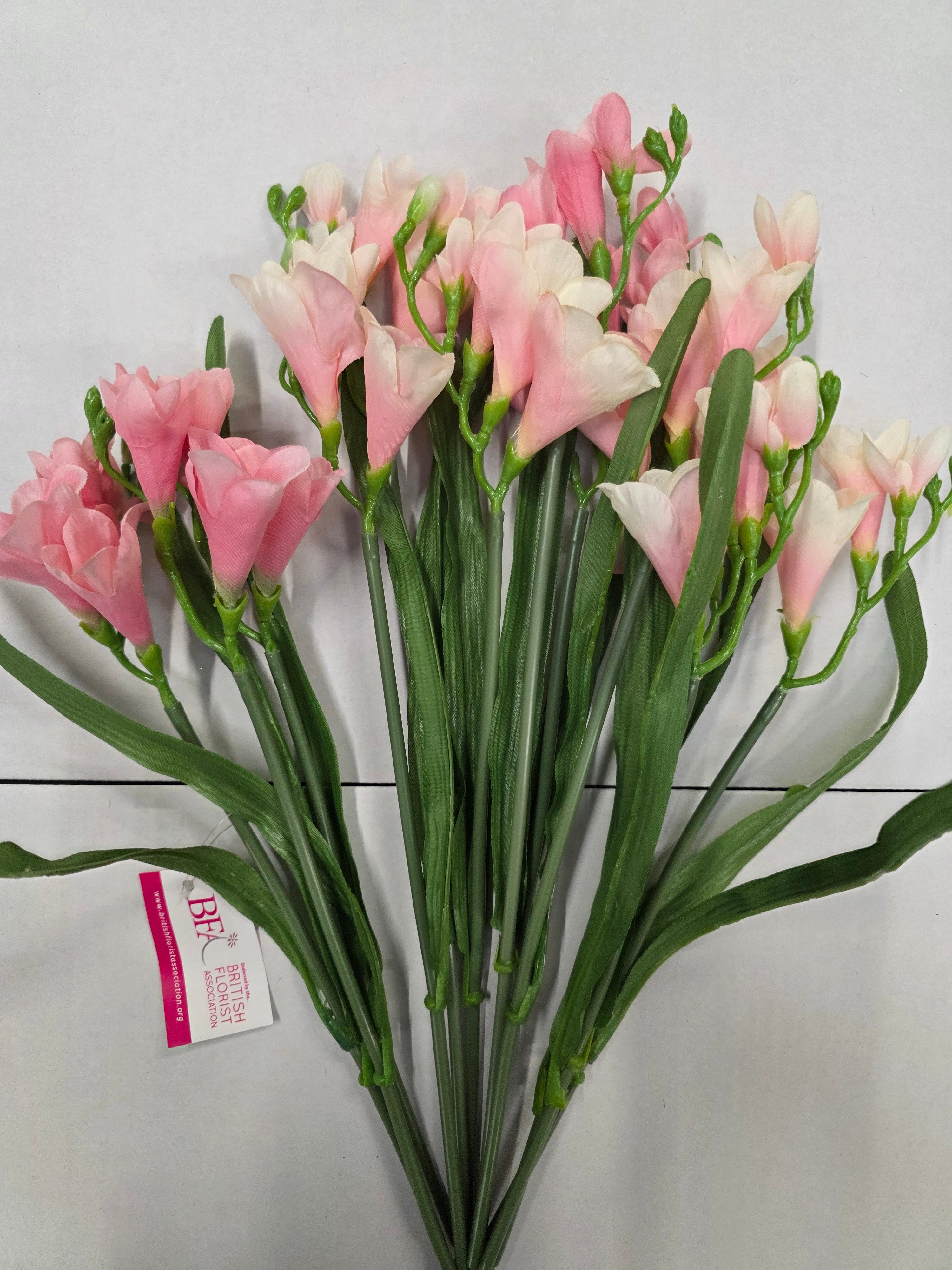 Artificial Freesia Bush Pink