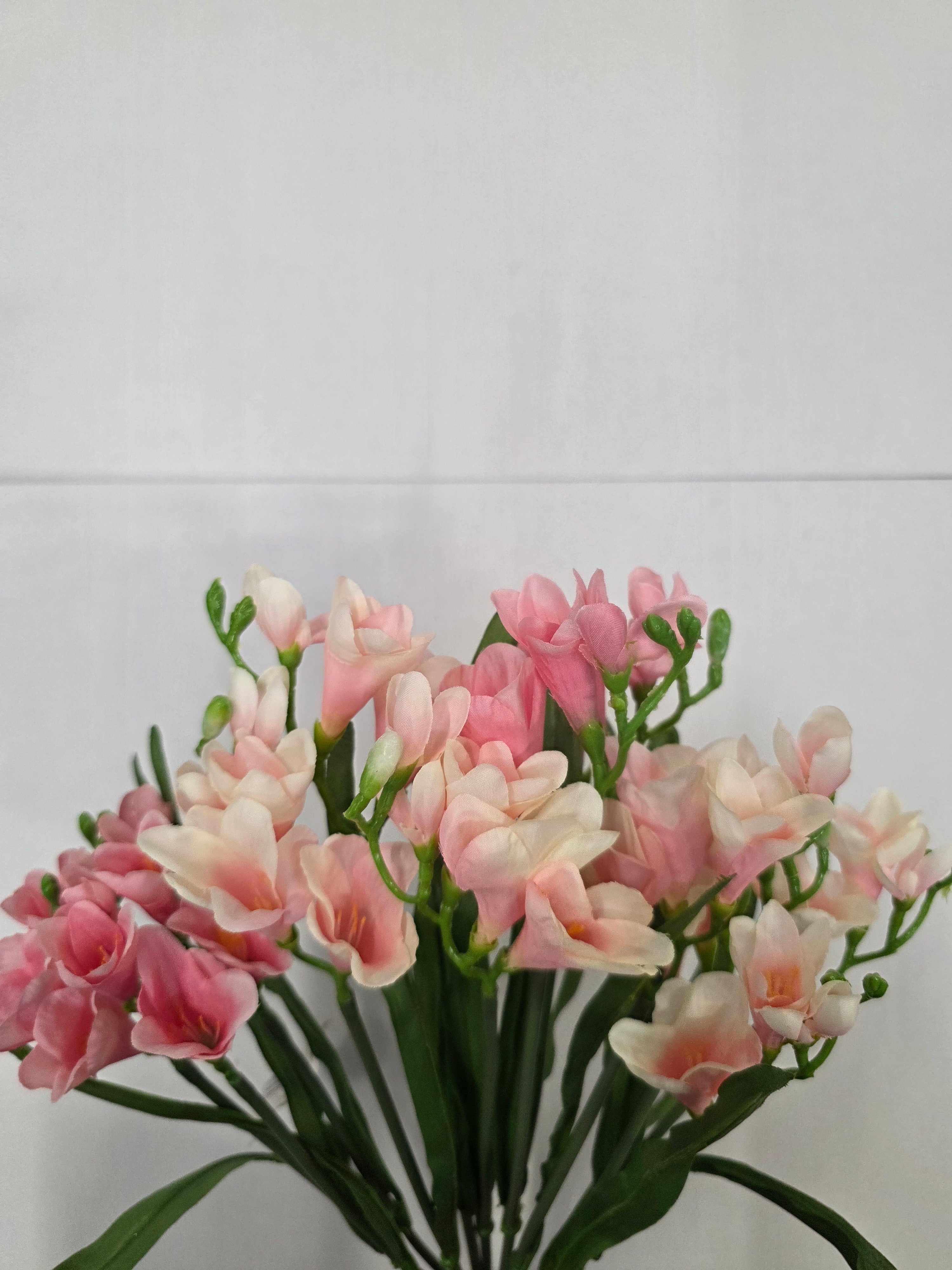 Artificial Freesia Bush Pink