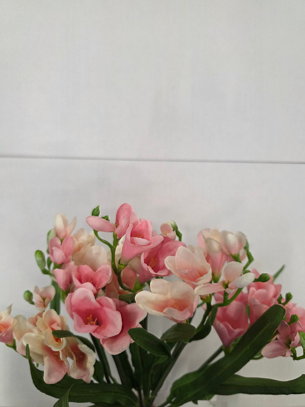 Artificial Freesia Bush Pink