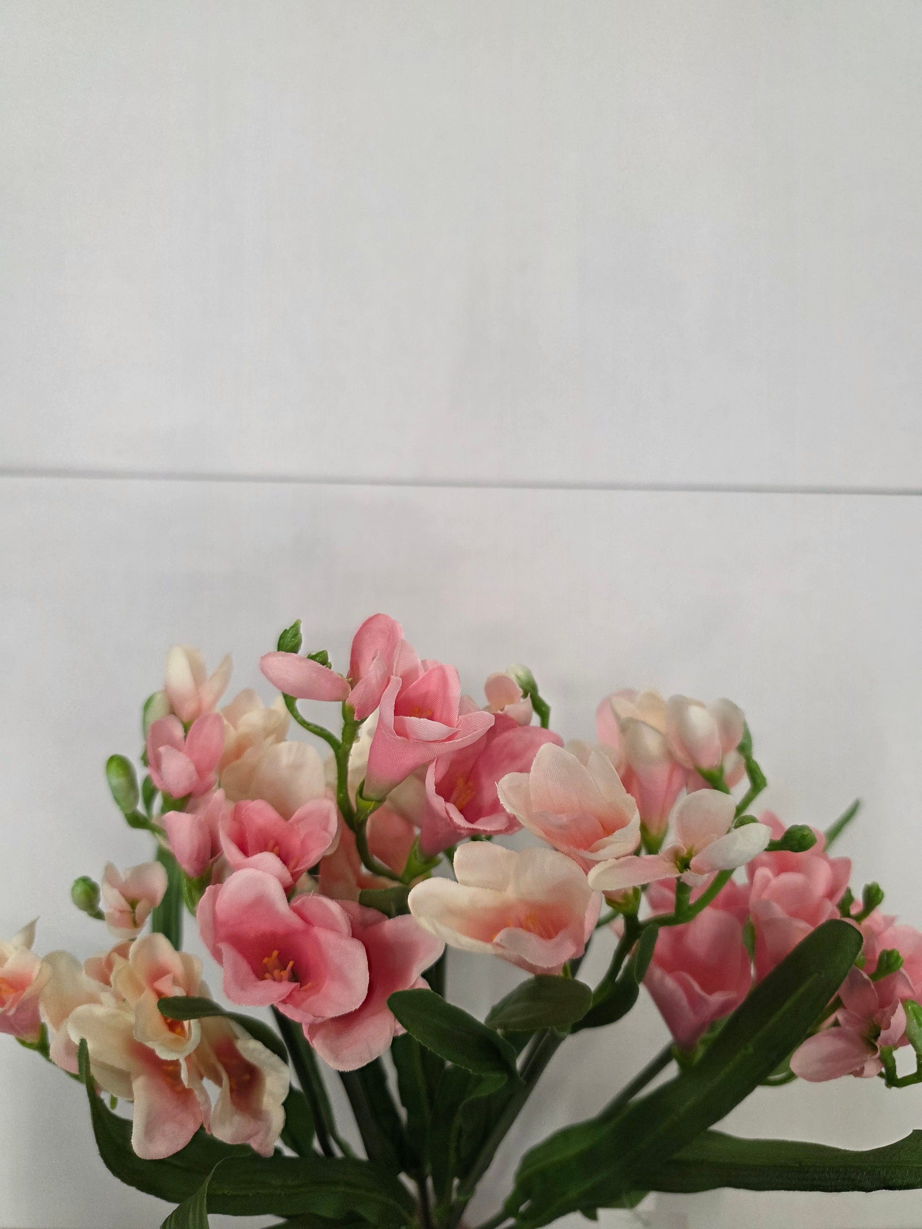 Artificial Freesia Bush Pink