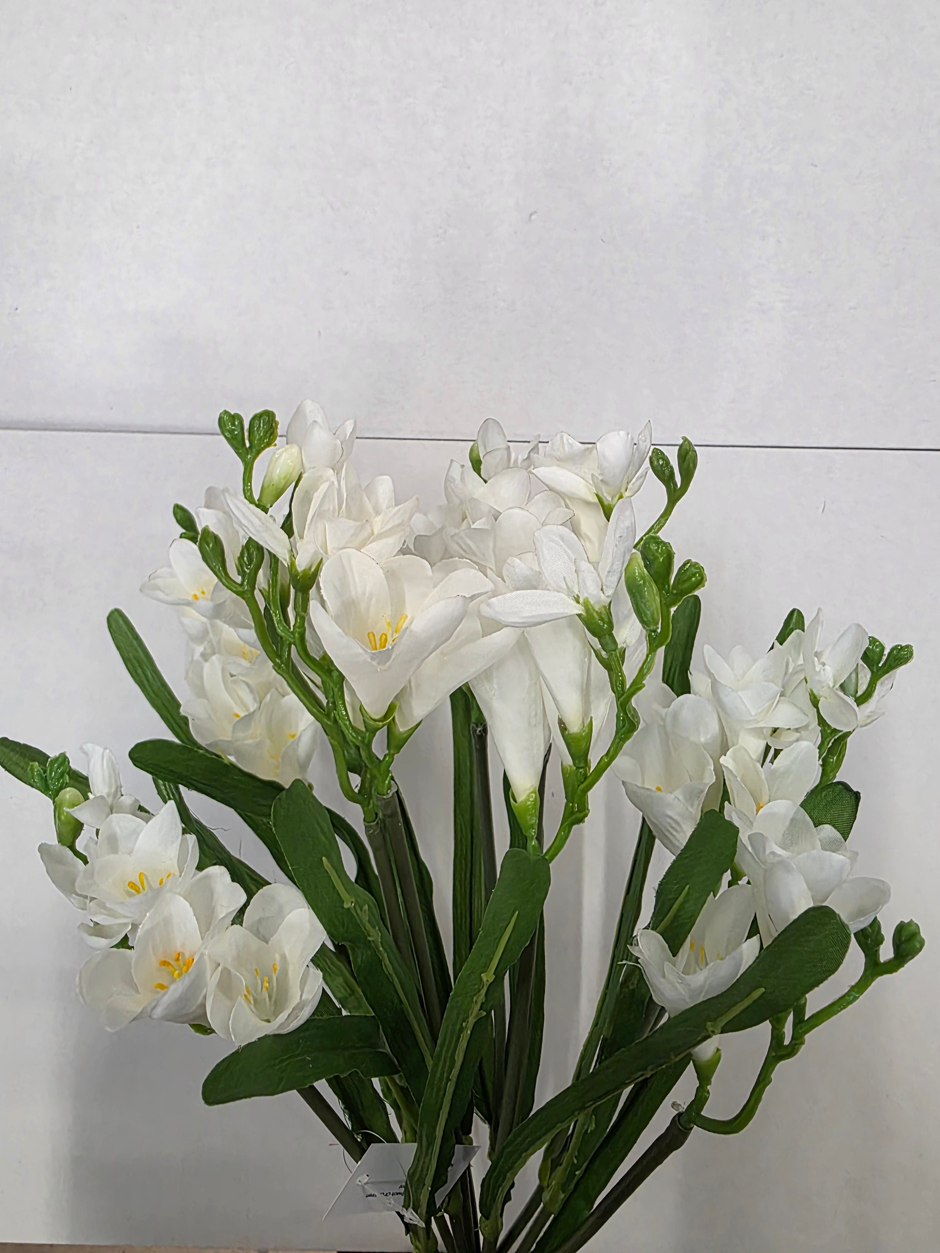 Artificial Freesia Bush White