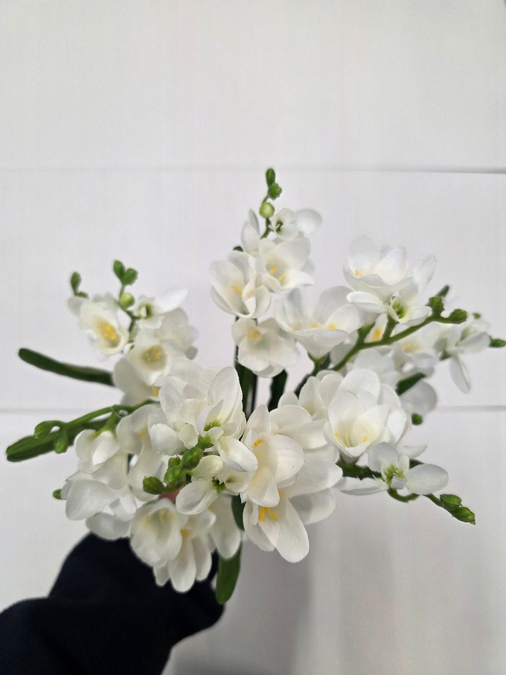 Artificial Freesia Bush White