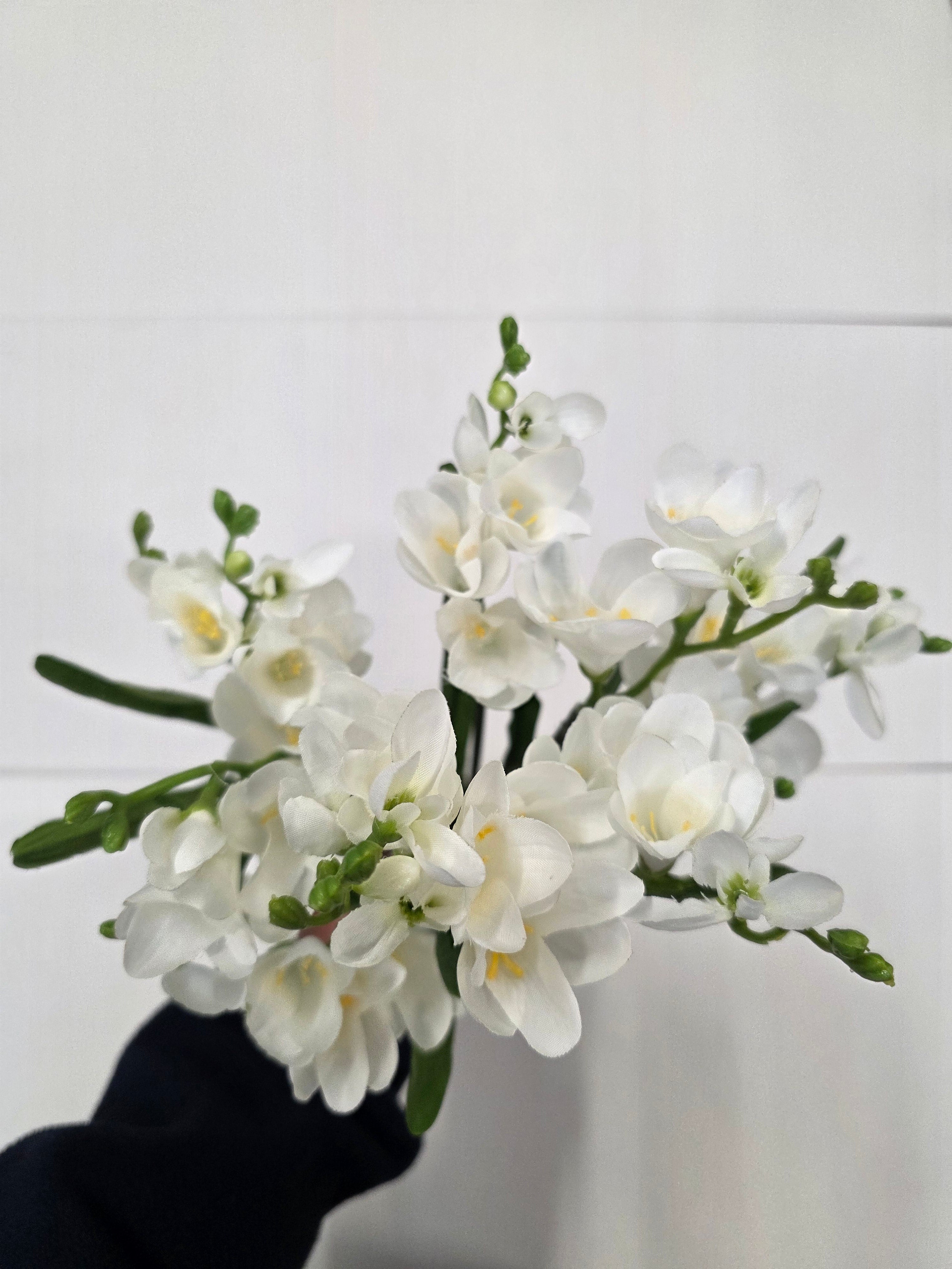 Artificial Freesia Bush White