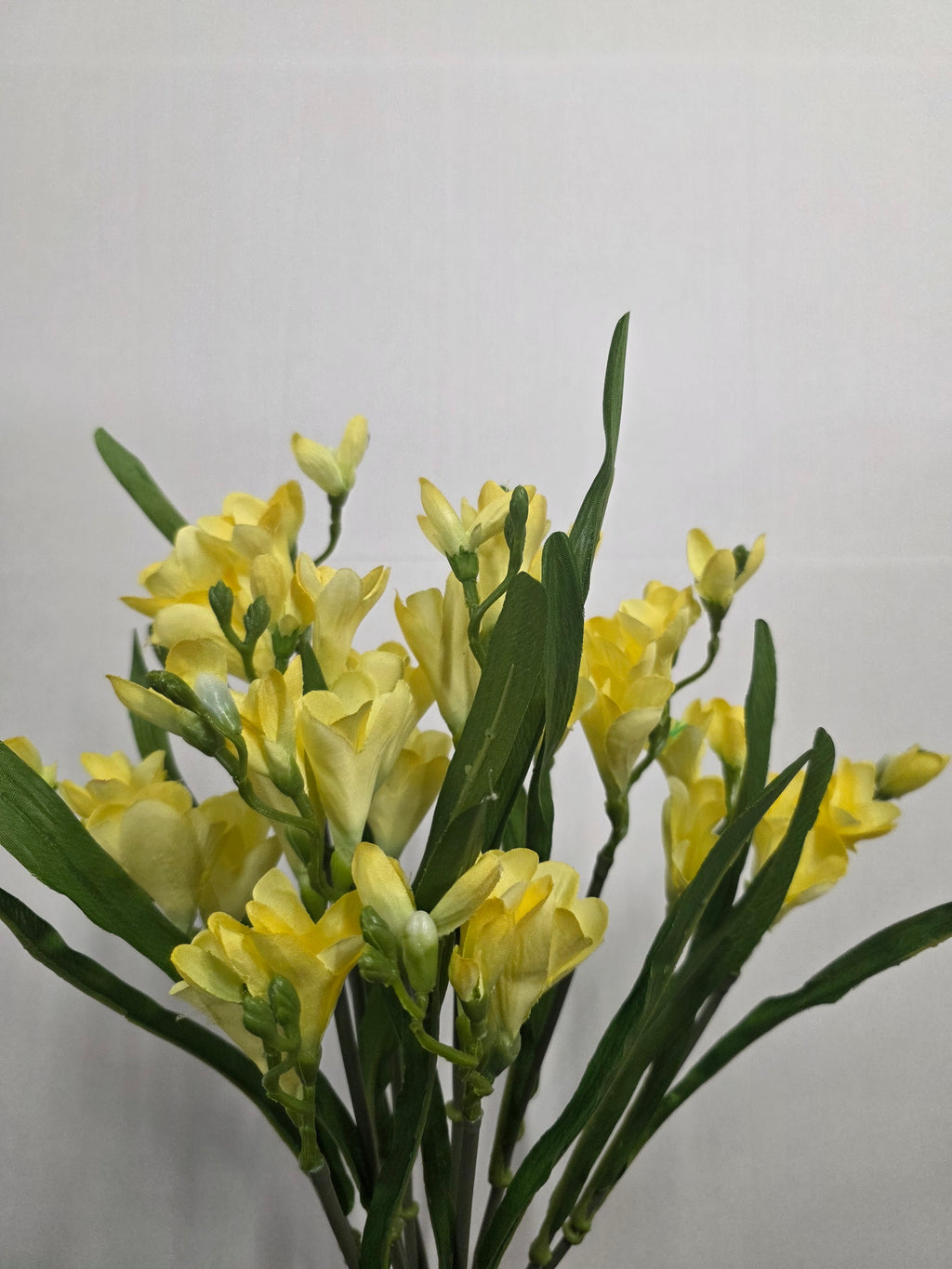 Artificial Freesia Bush Yellow