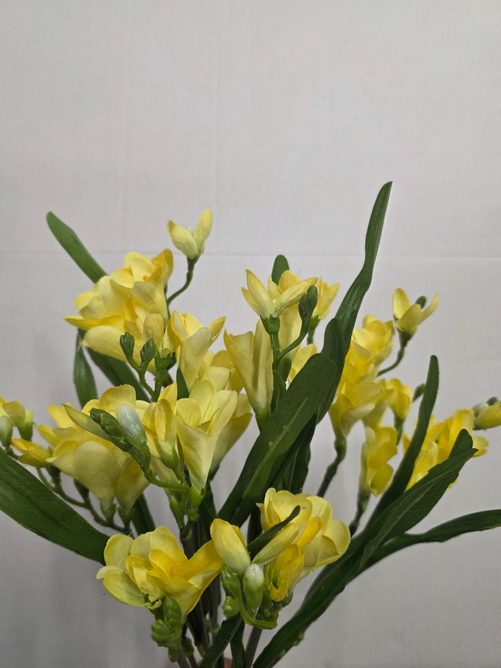 Artificial Freesia Bush Yellow