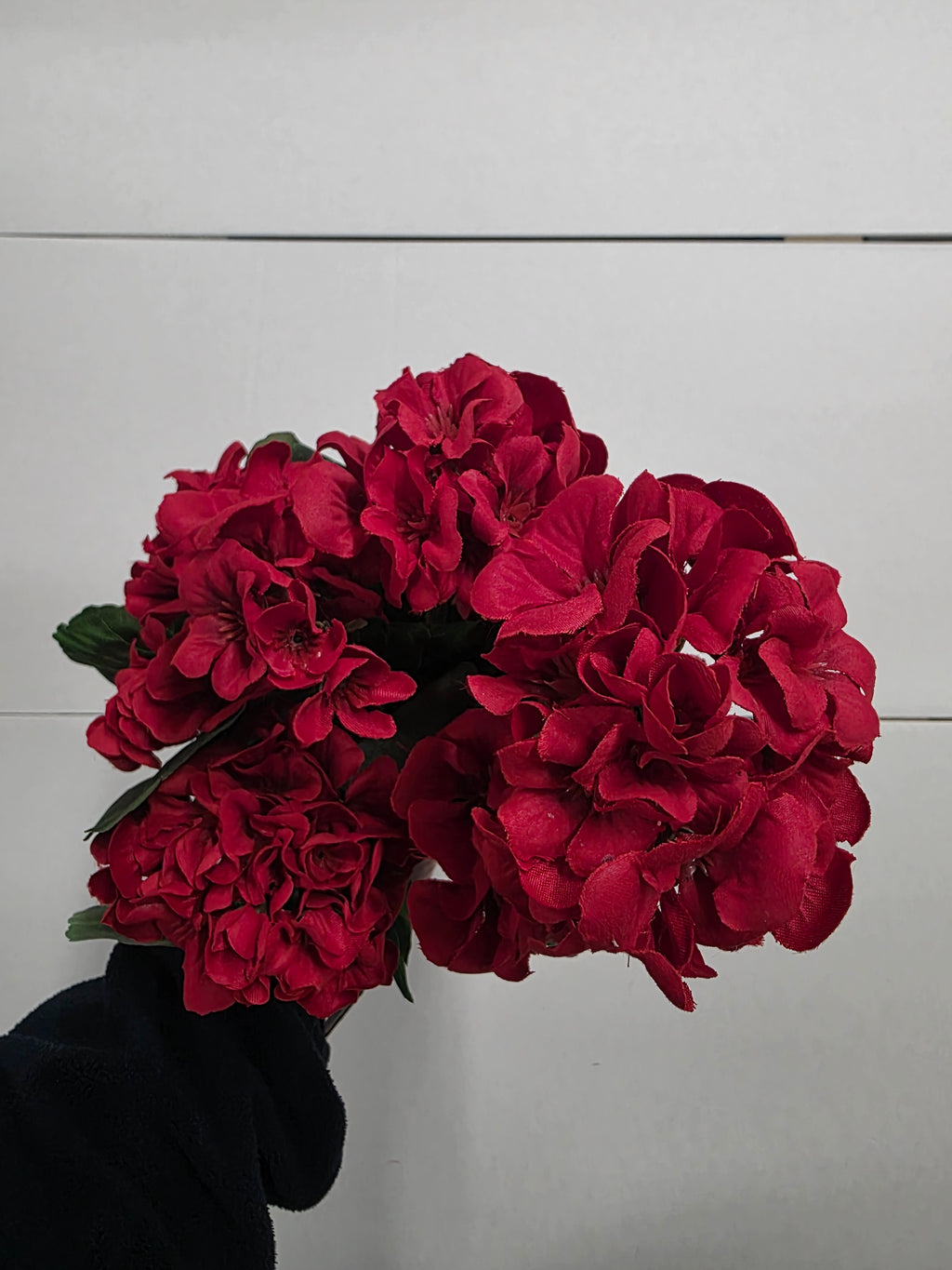 Artificial Geranium Bush Red 47cm