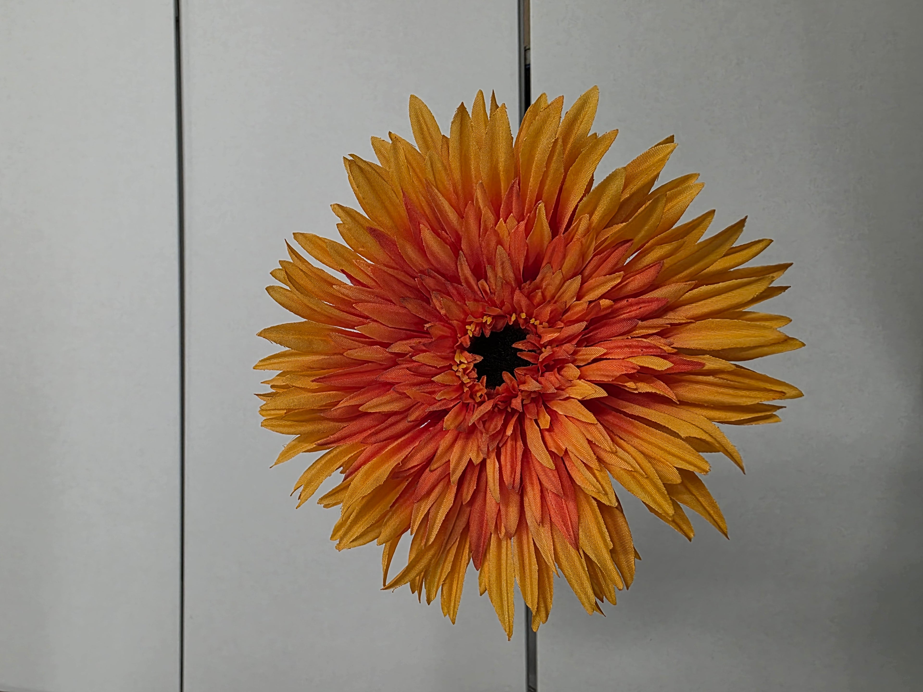 Artificial Gerbera Double Orange PACK OF 2)