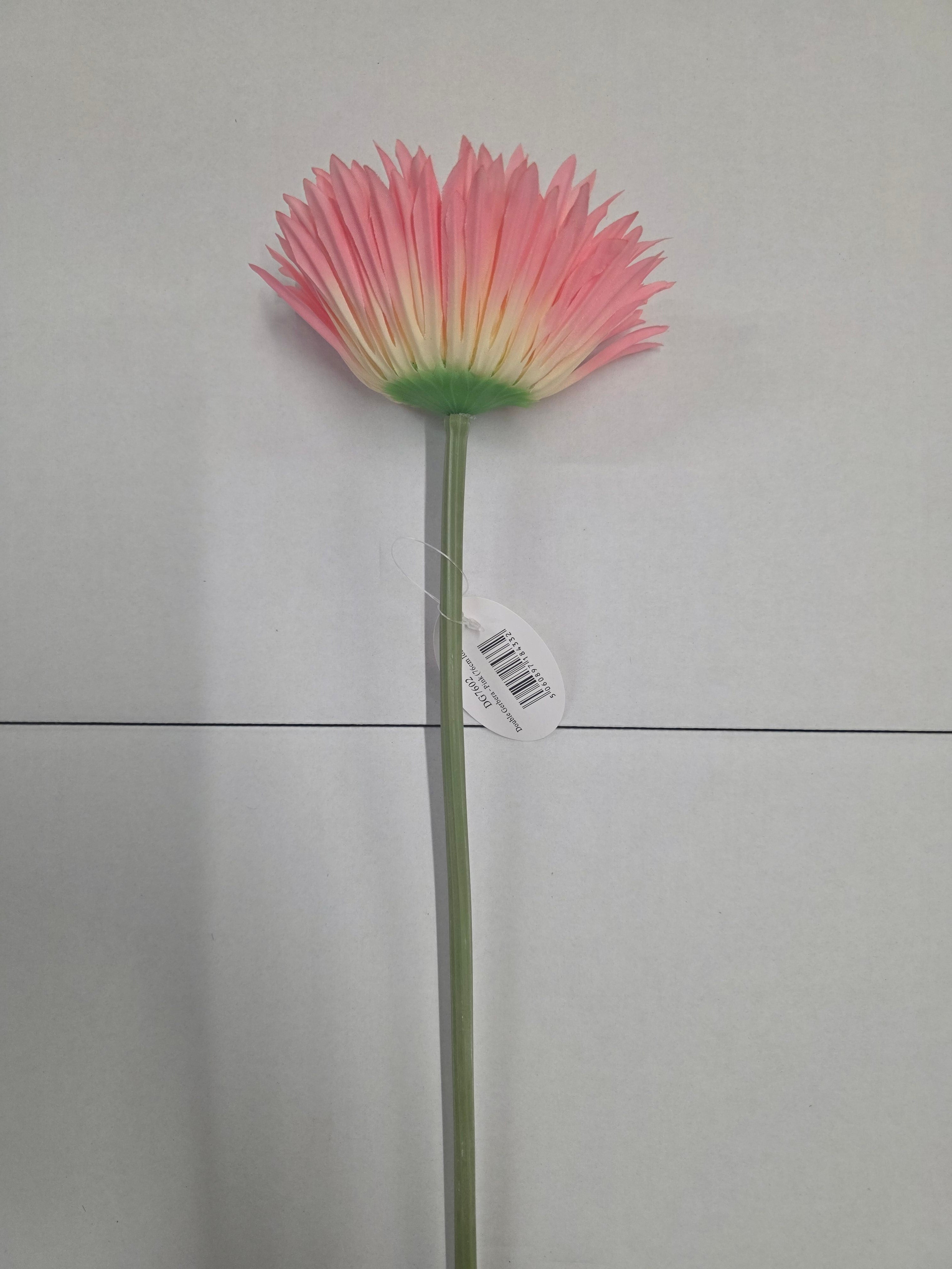 Artificial Gerbera Double Pink (PACK OF 2)