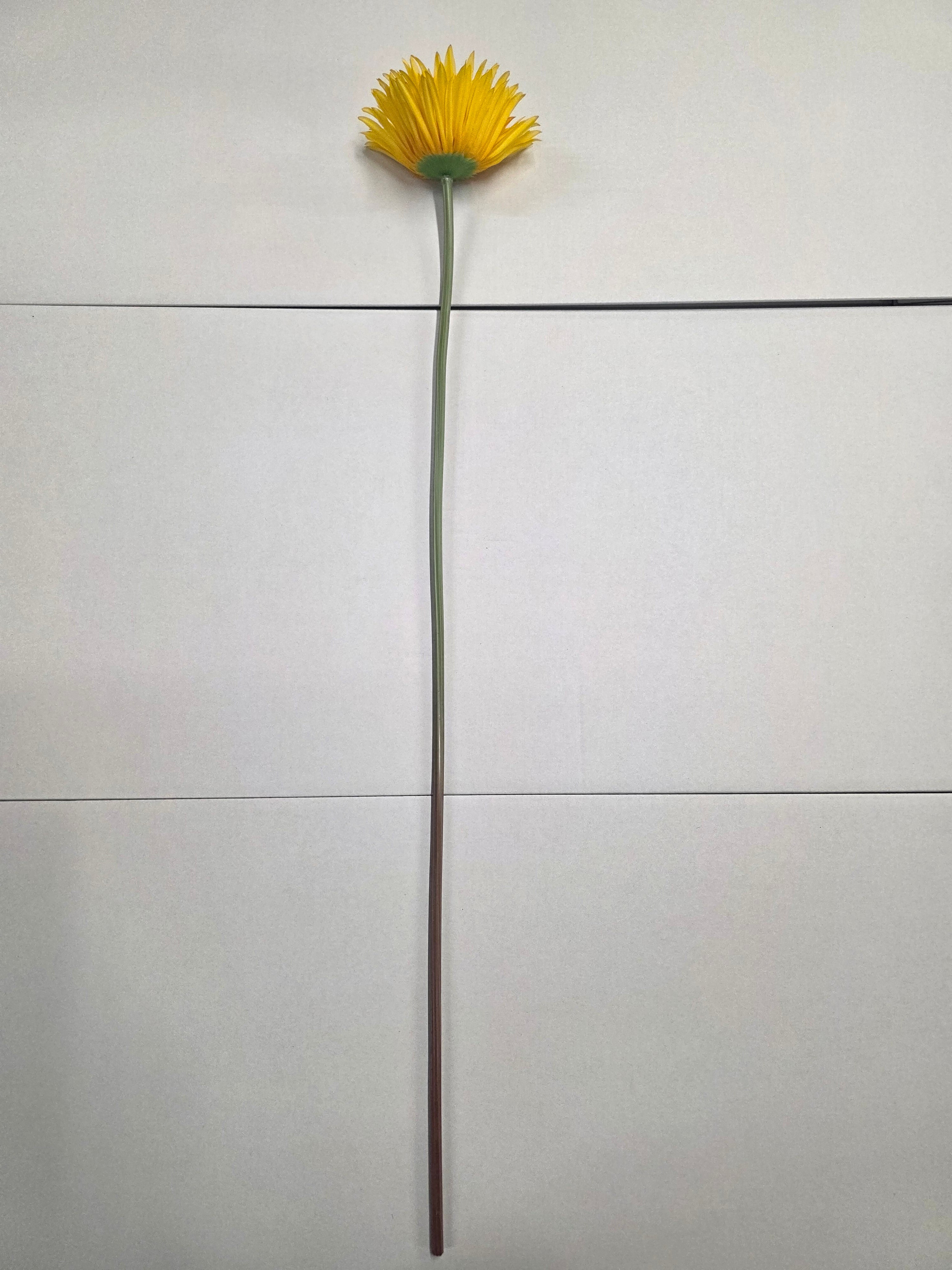 Artificial Gerbera Double Yellow (PACK OF 2)