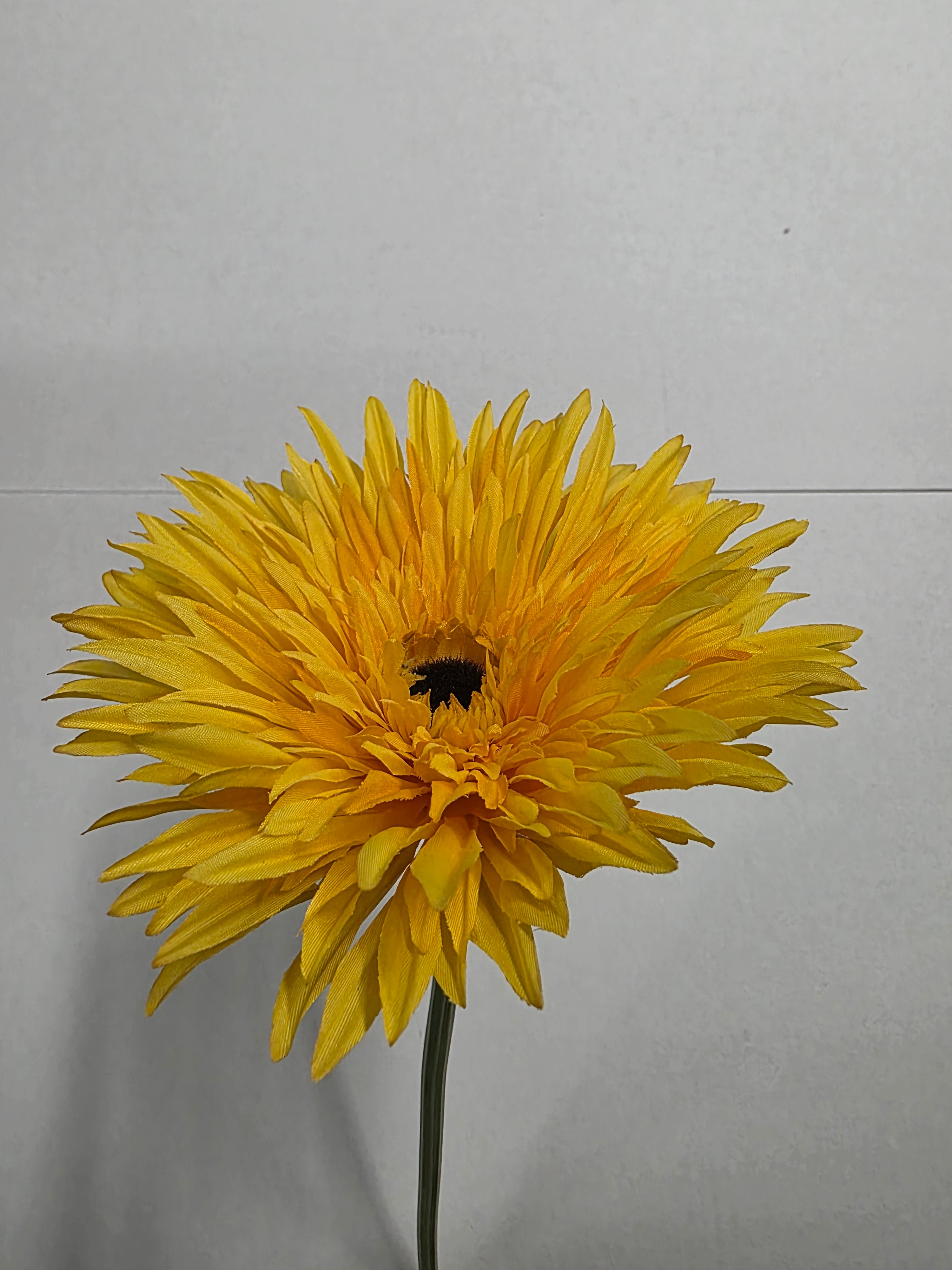 Artificial Gerbera Double Yellow (PACK OF 2)