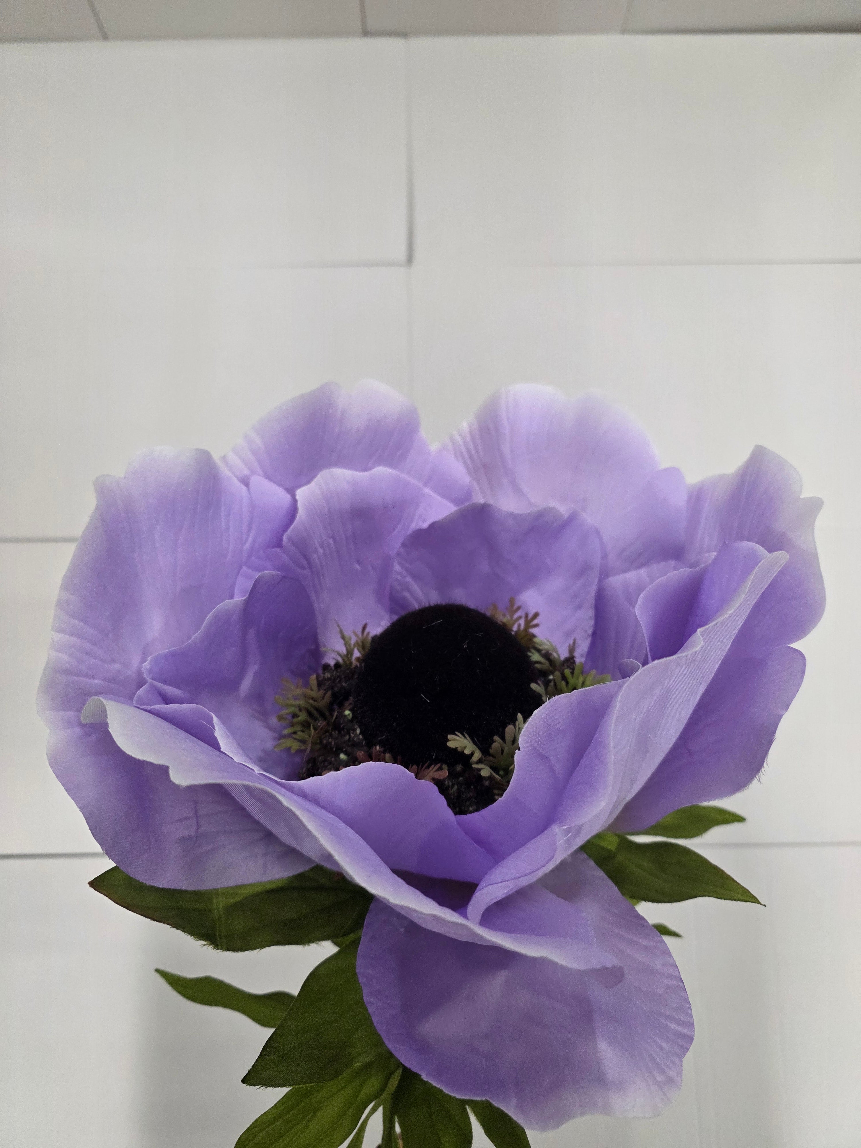 Artificial Giant Anemone Lilac Stem