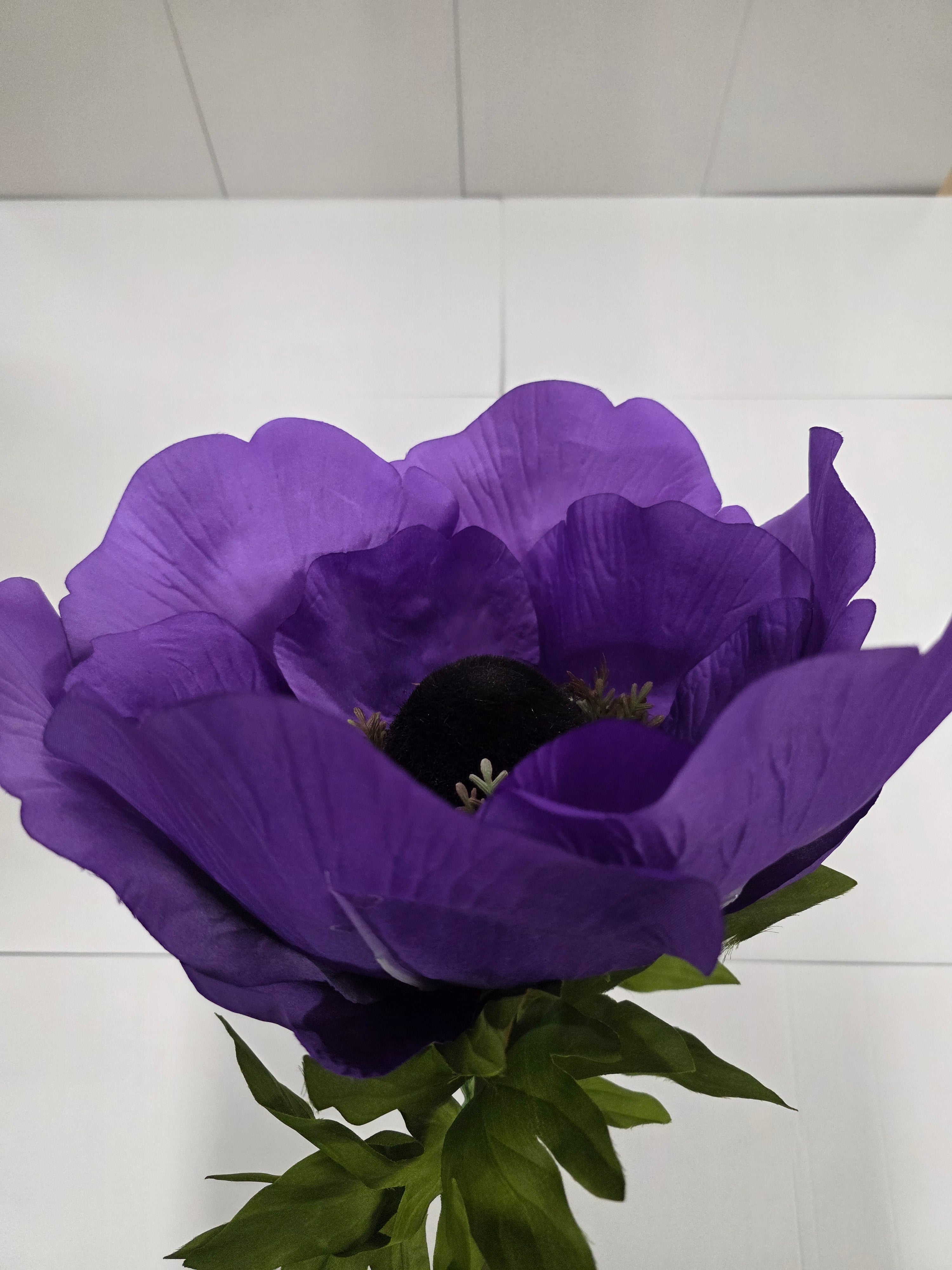 Artificial Giant Anemone Purple Stem