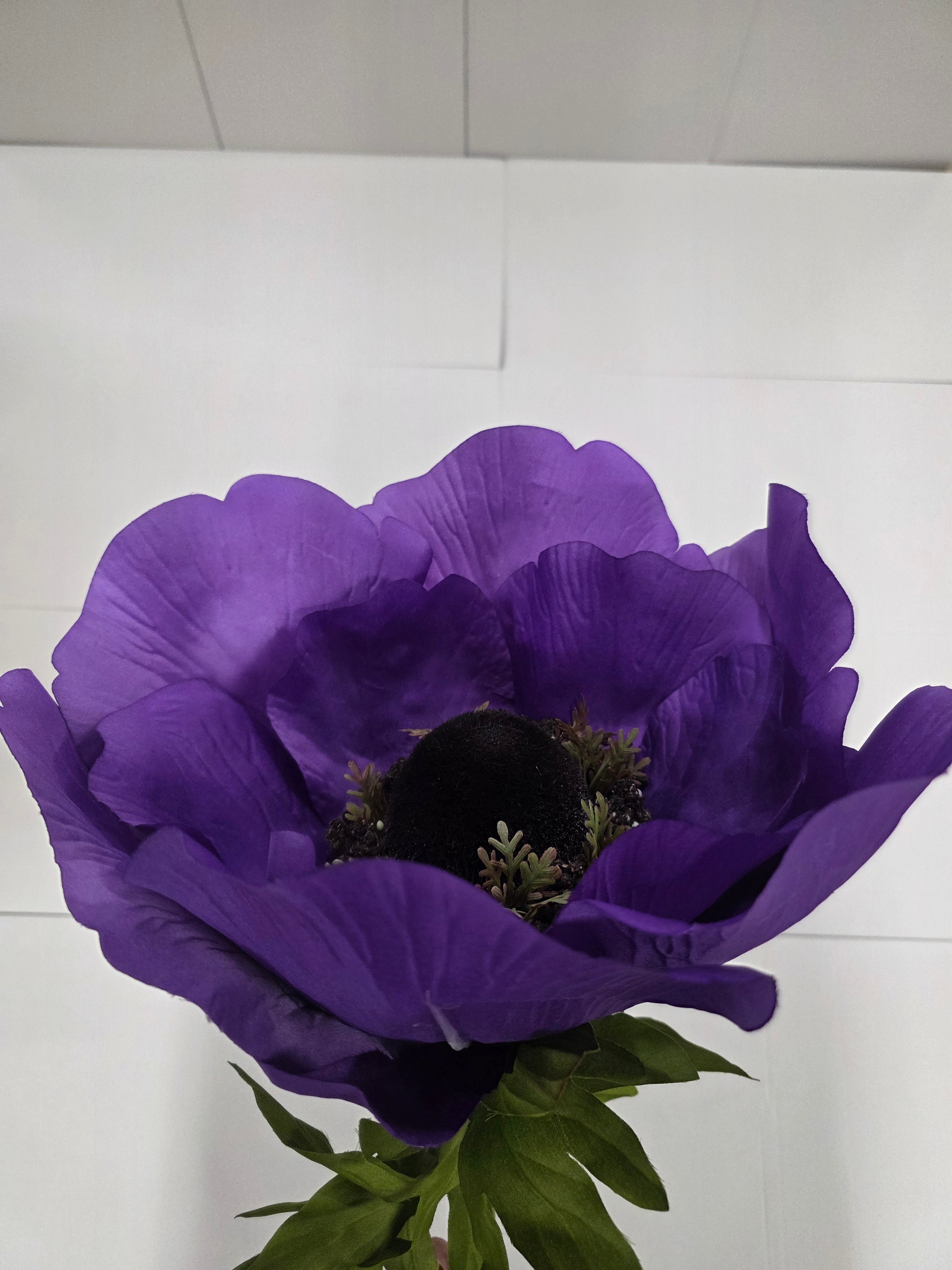 Artificial Giant Anemone Purple Stem