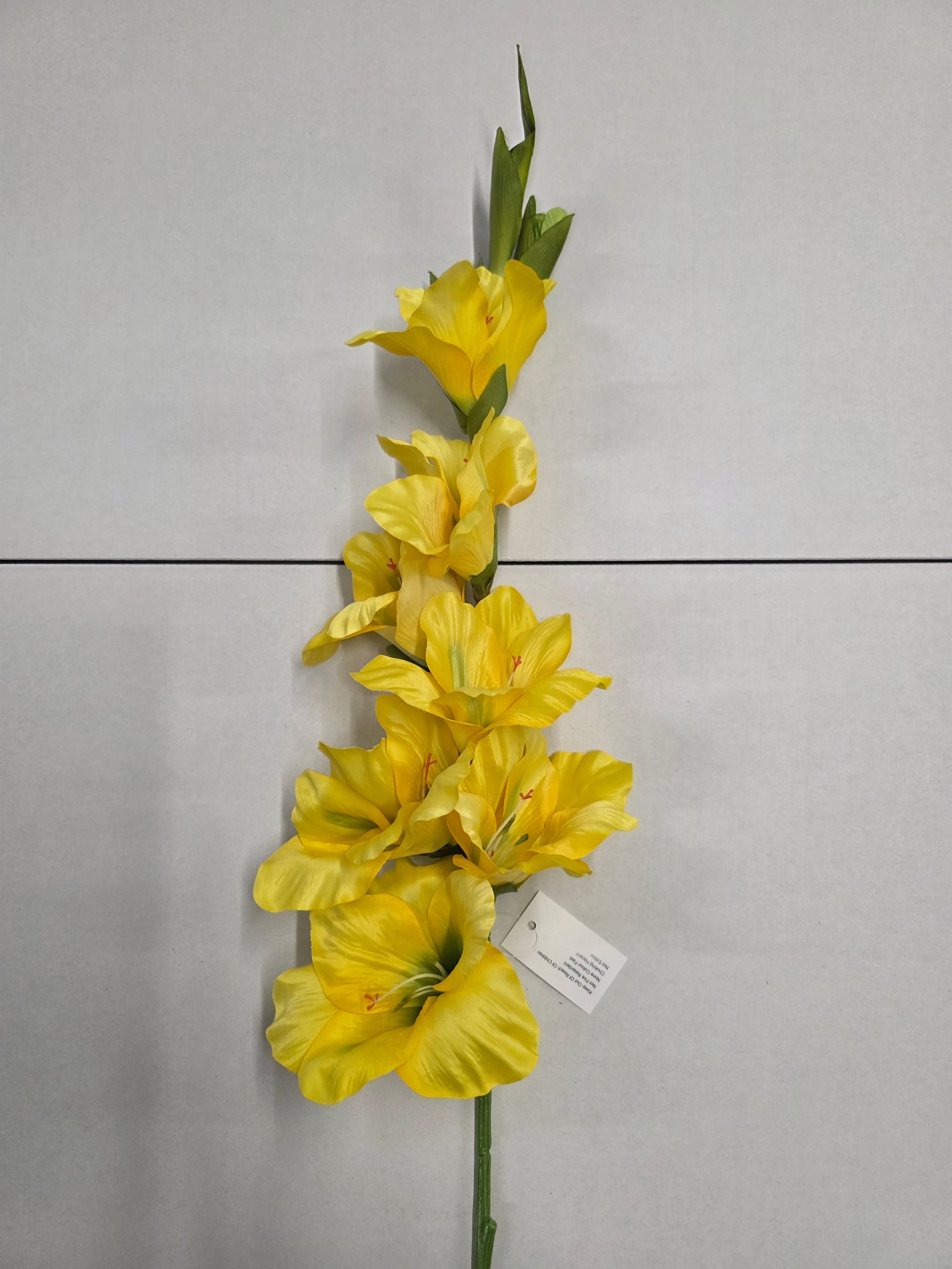 Artificial Gladdy Yellow (PACK OF 2)