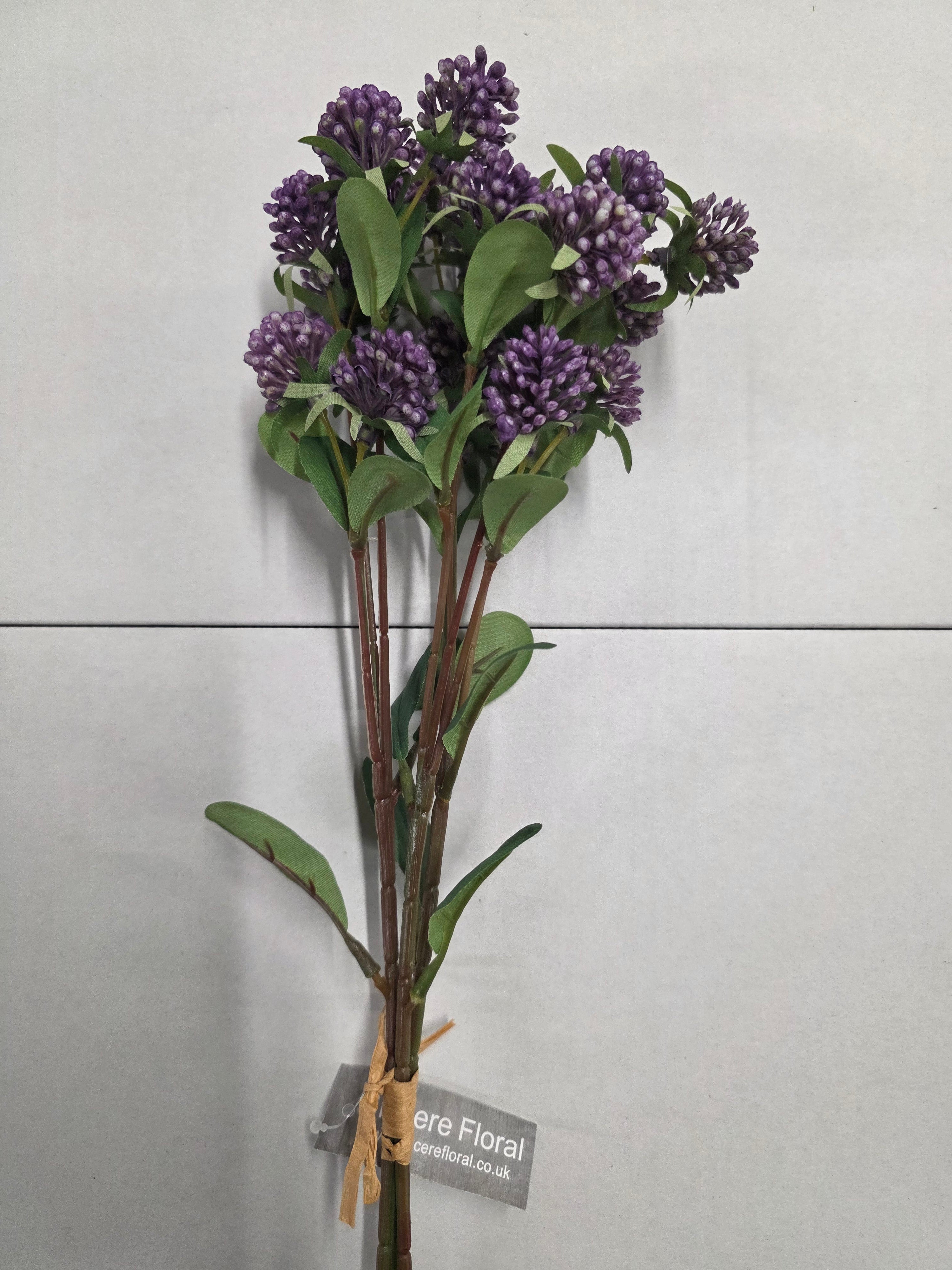 Artificial Gomphrena Purple Hand Tied (PACK OF 2)