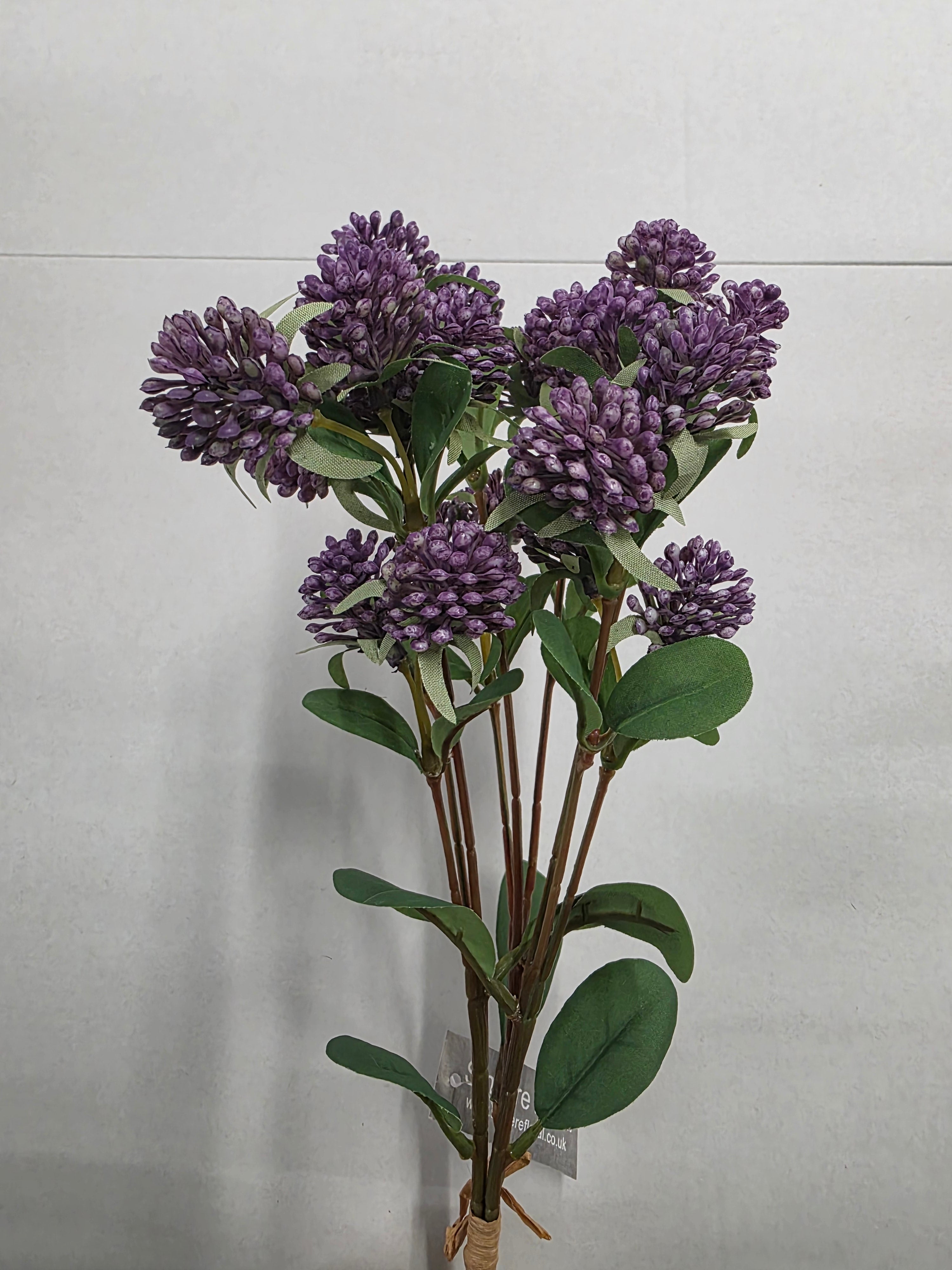 Artificial Gomphrena Purple Hand Tied (PACK OF 2)