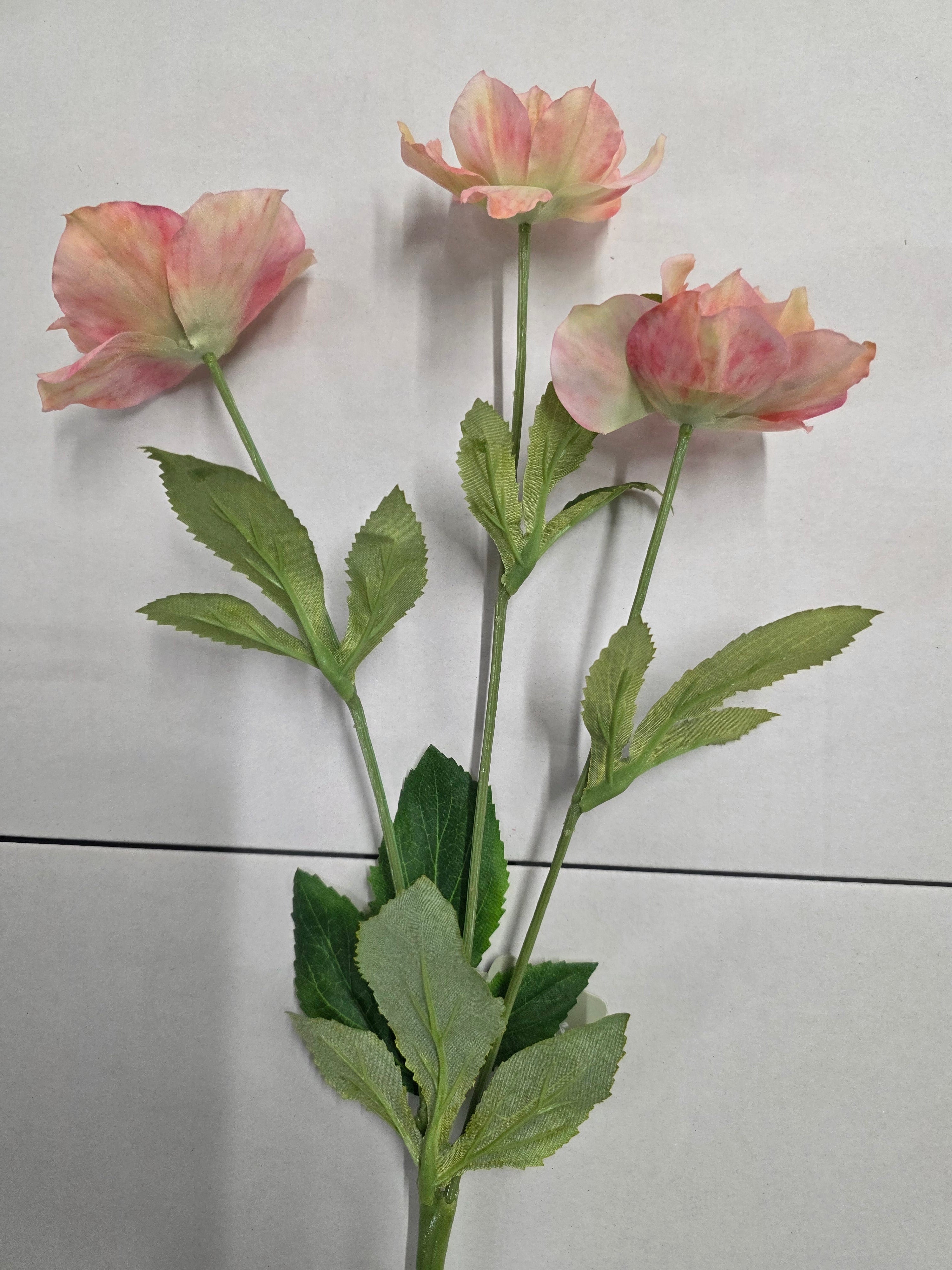 Artificial Hellebore Spray Pink (PACK OF 2)