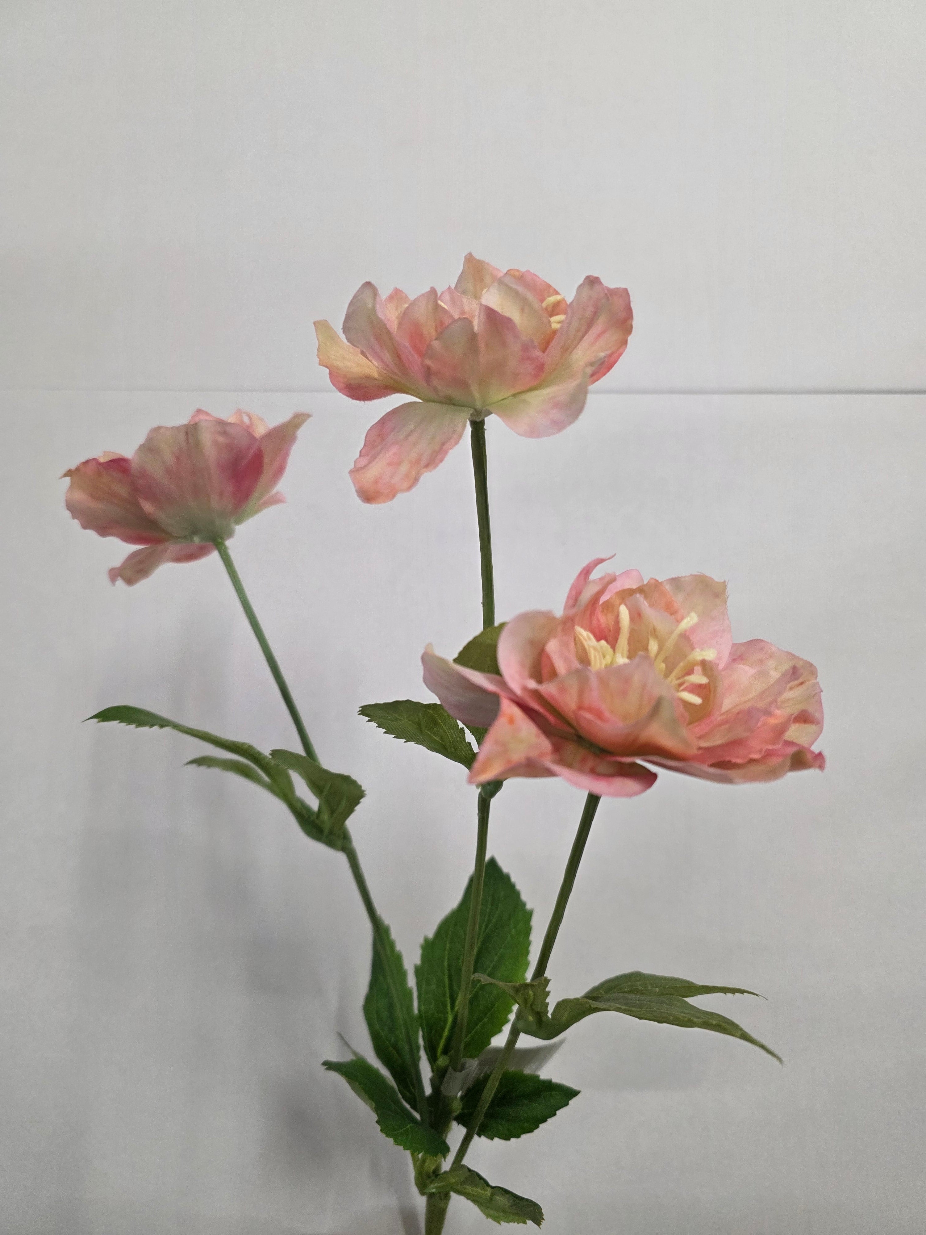 Artificial Hellebore Spray Pink (PACK OF 2)