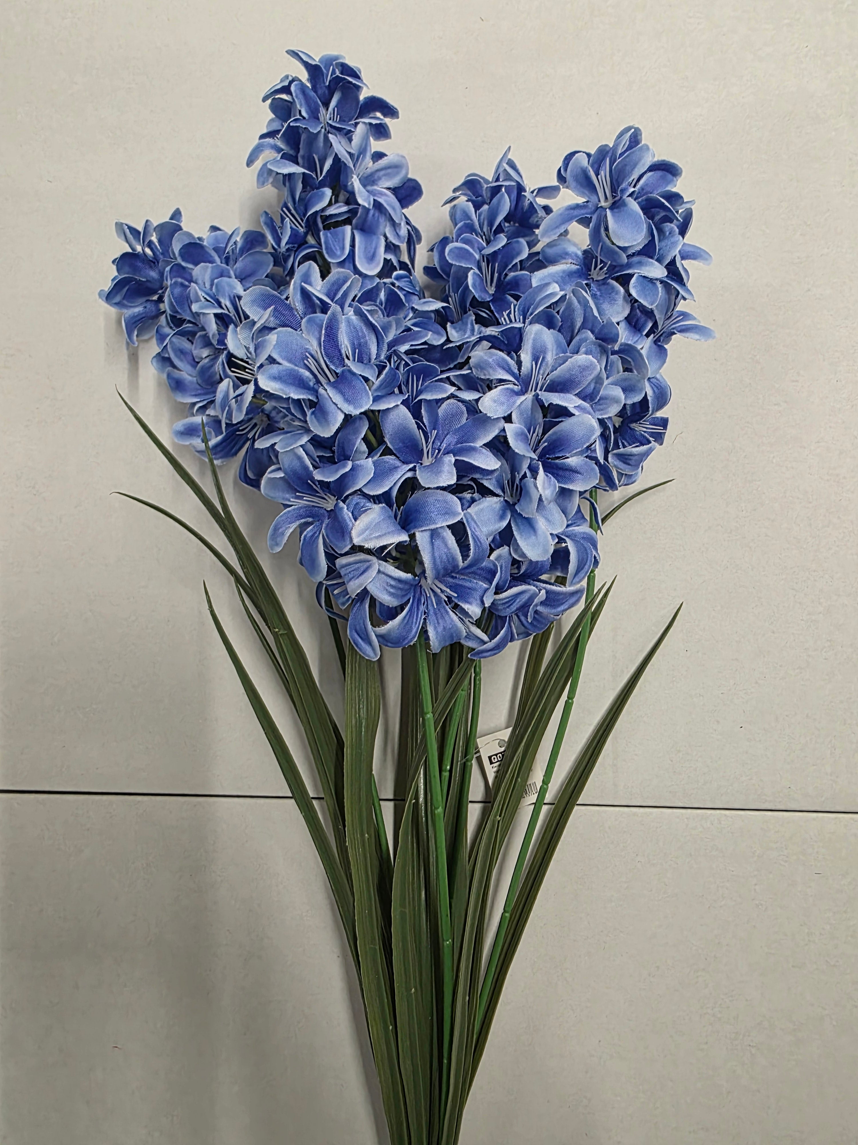 Artificial Hyacinth Blue X7 65cm