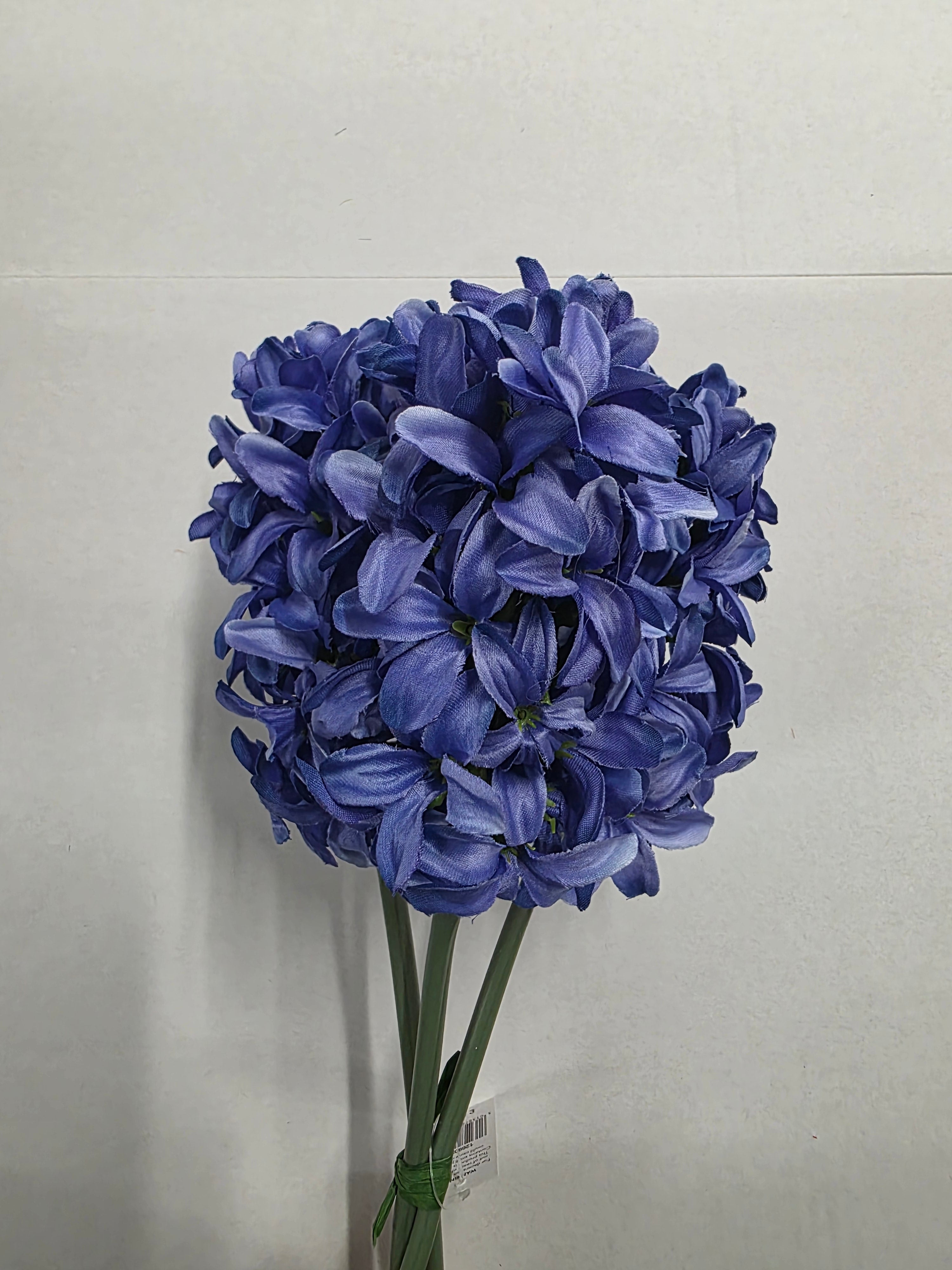 Artificial Hyacinth Bundle Blue X3 42cm