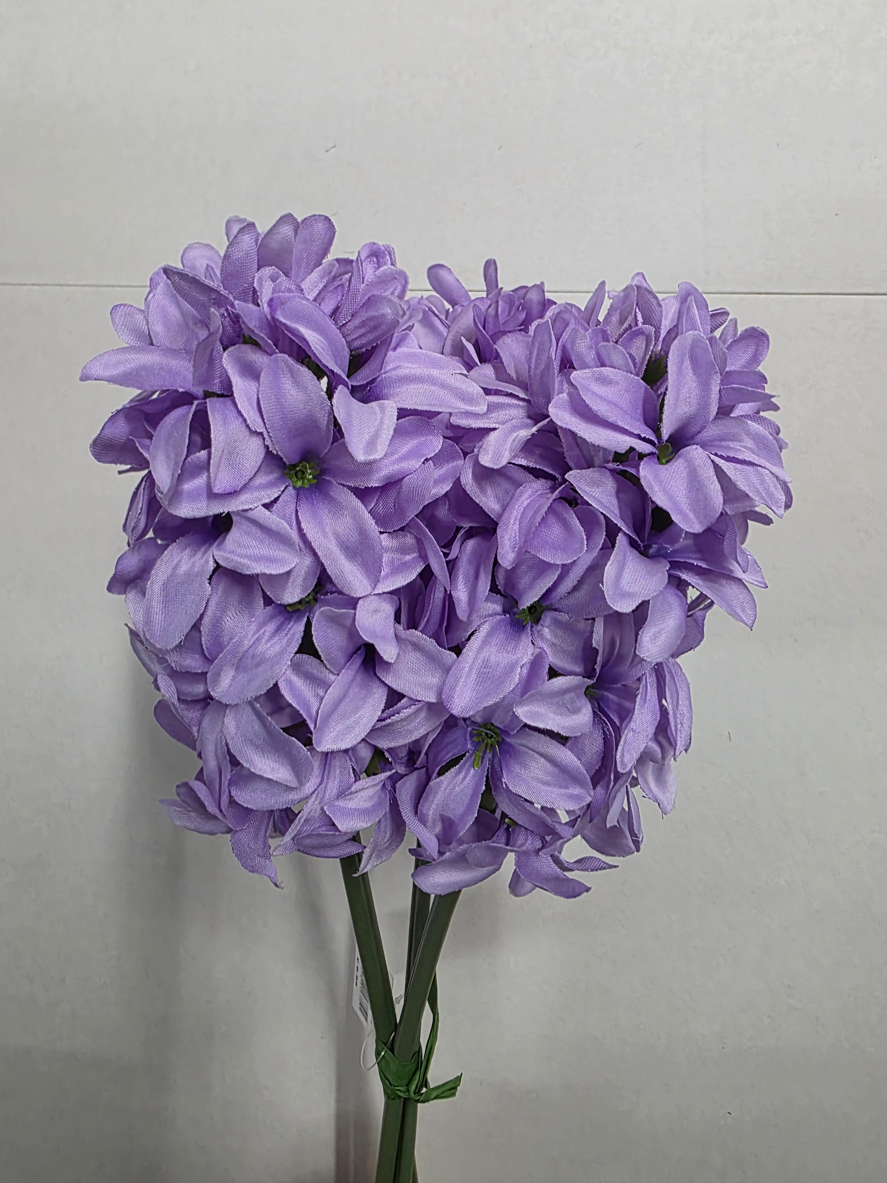 Artificial Hyacinth Bundle Lavender X3 42cm