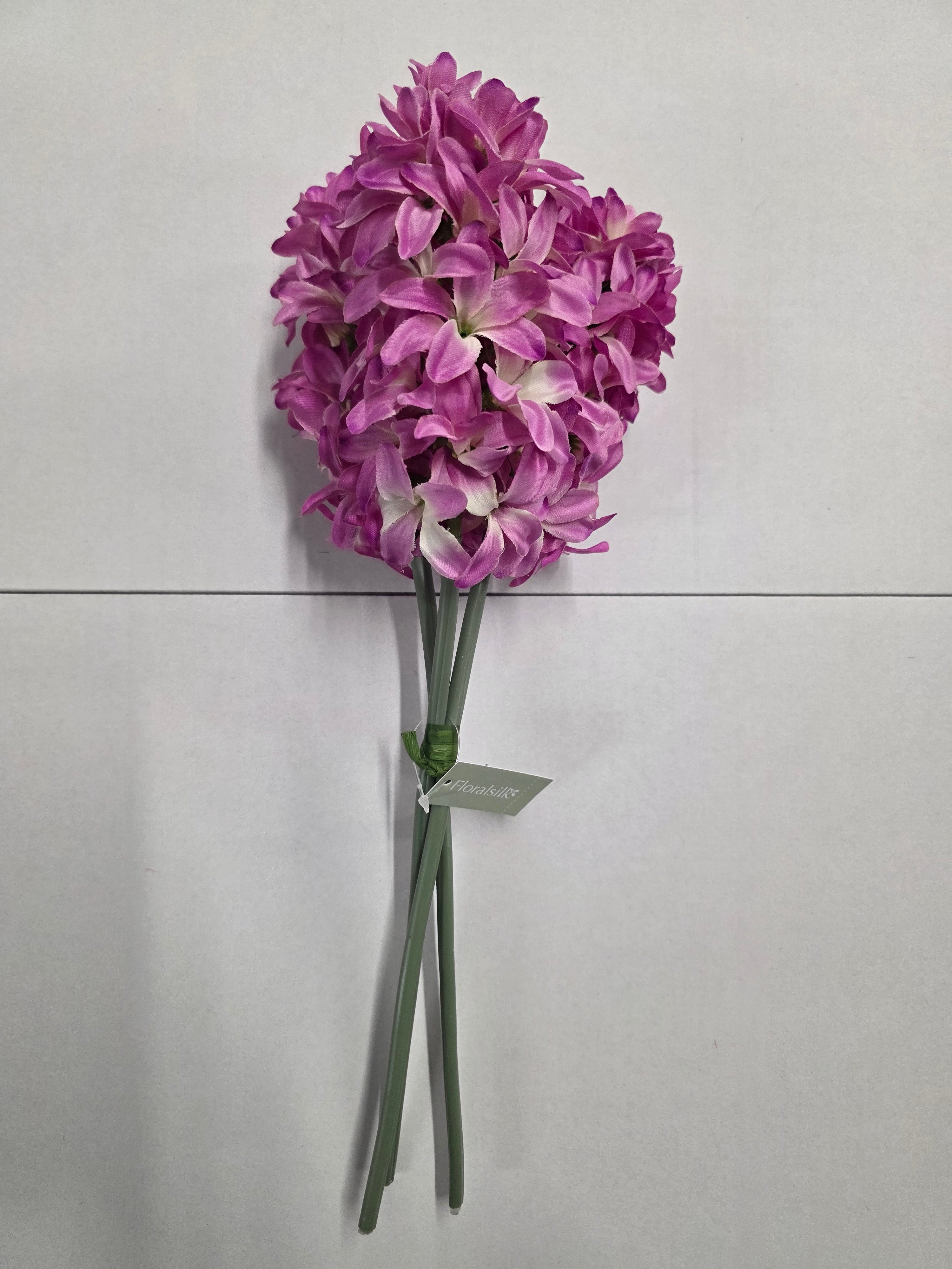 Artificial Hyacinth Bundle Pink X3 42cm