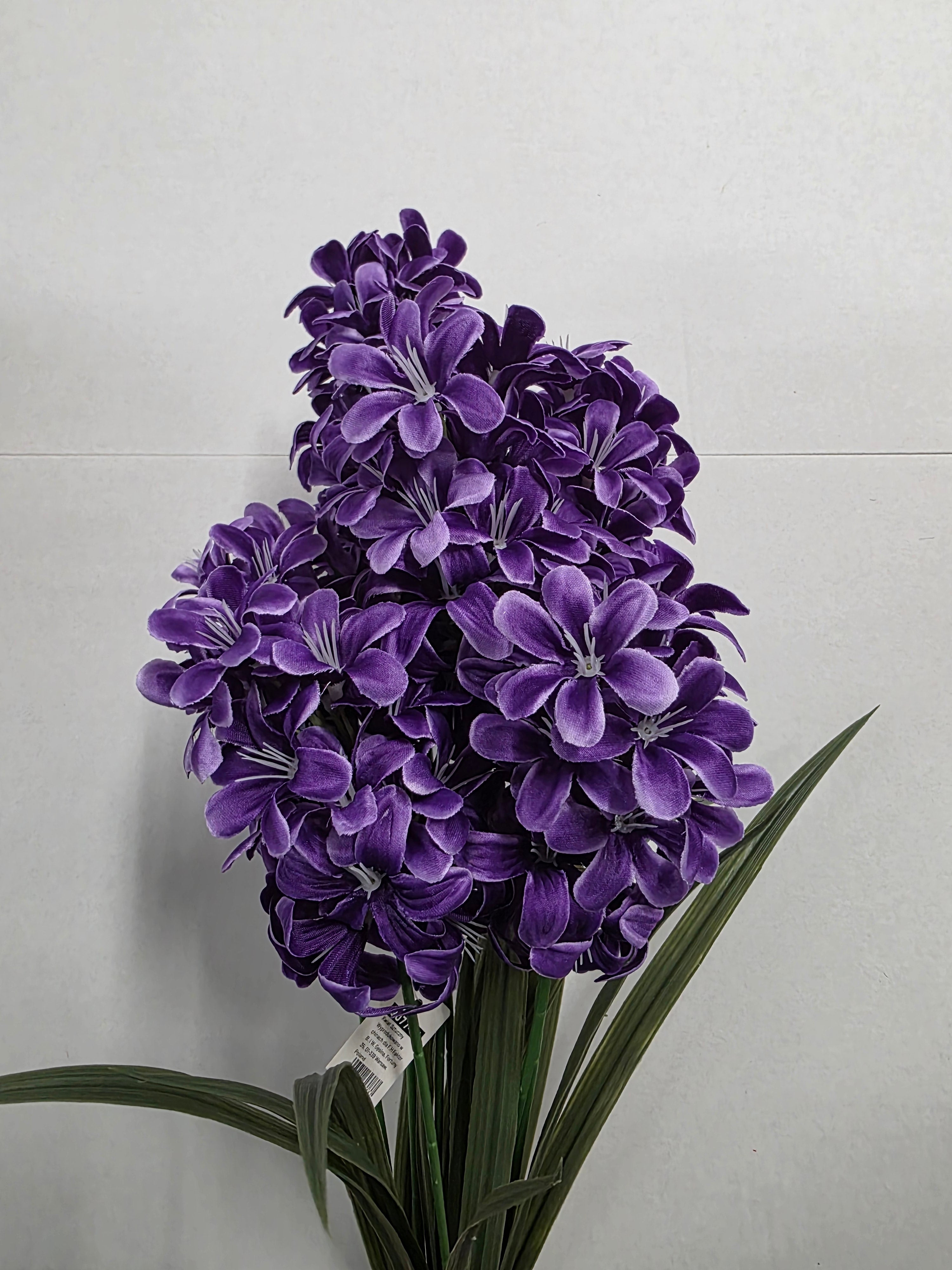 Artificial Hyacinth Violet X7 65cm