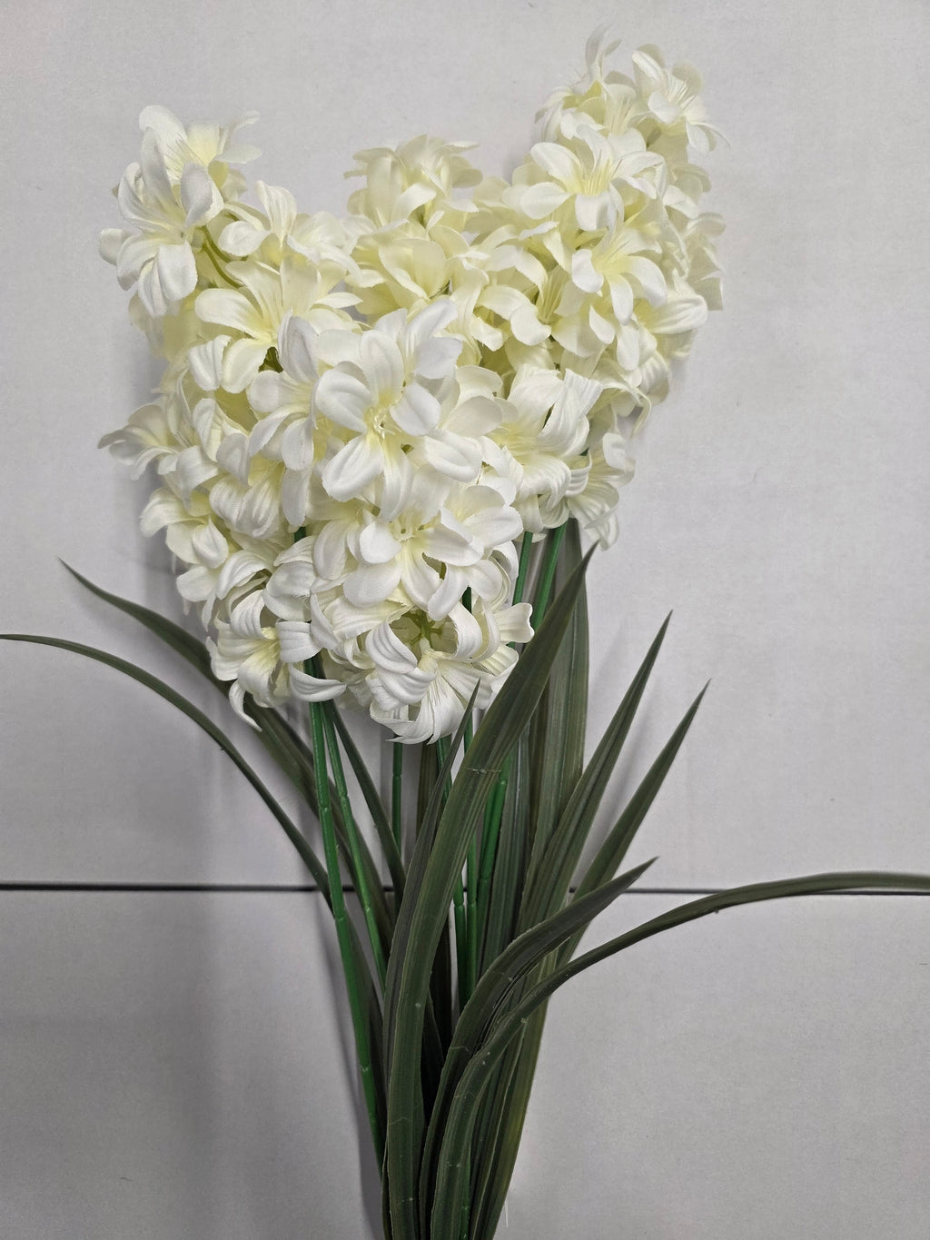 Artificial Hyacinth White X7 65cm