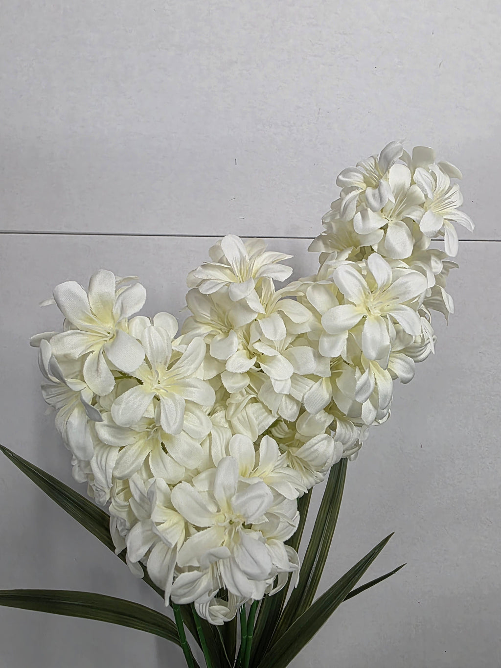 Artificial Hyacinth White X7 65cm