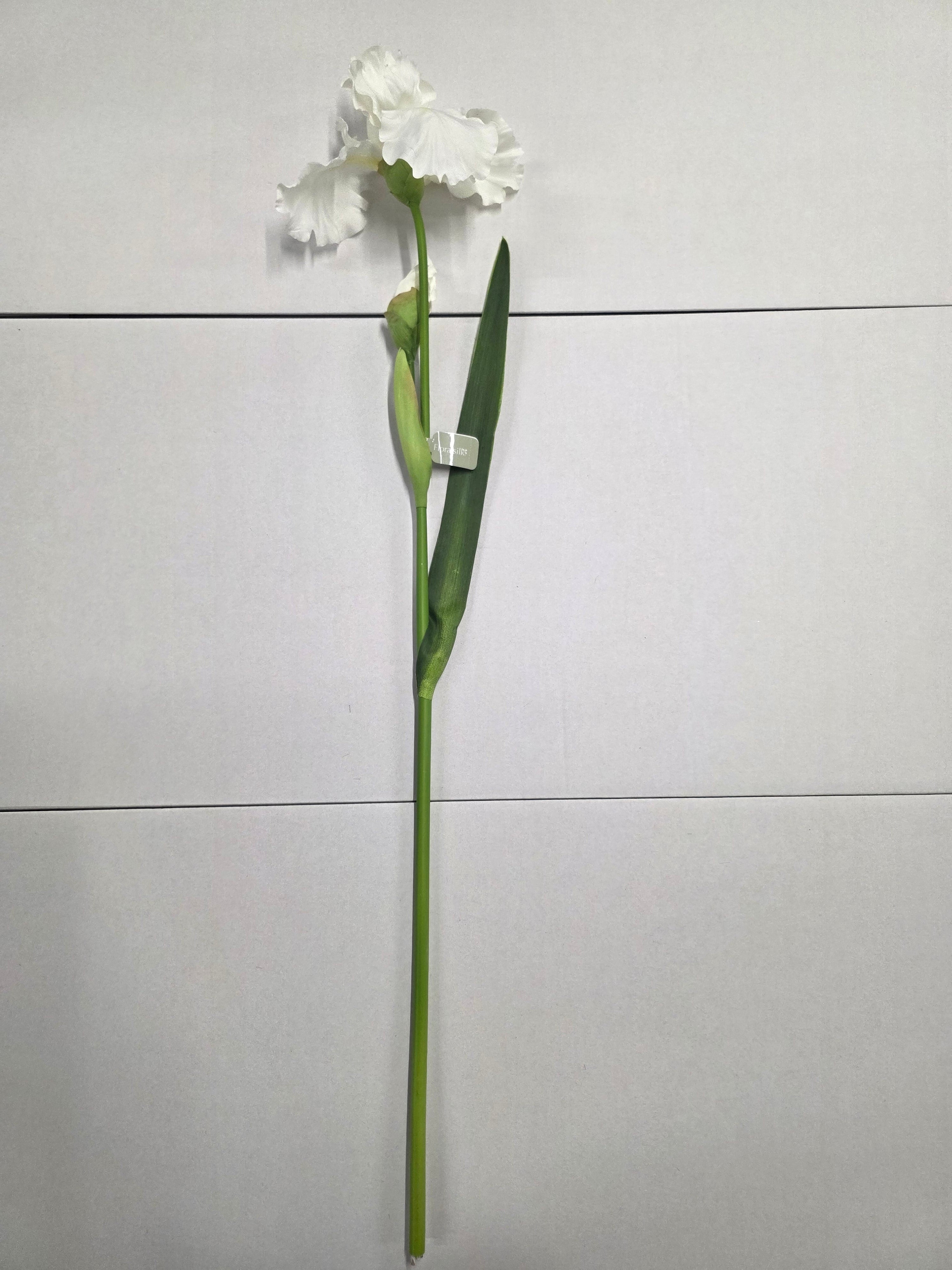 Artificial Iris White Flag 90cm