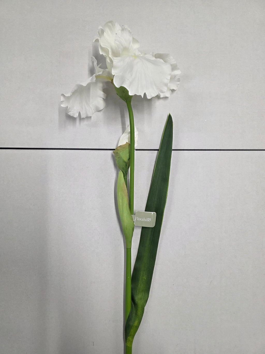 Artificial Iris White Flag 90cm