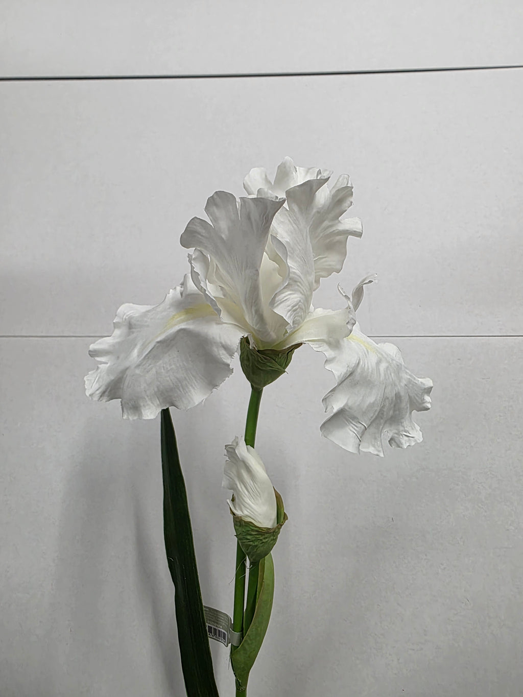 Artificial Iris White Flag 90cm