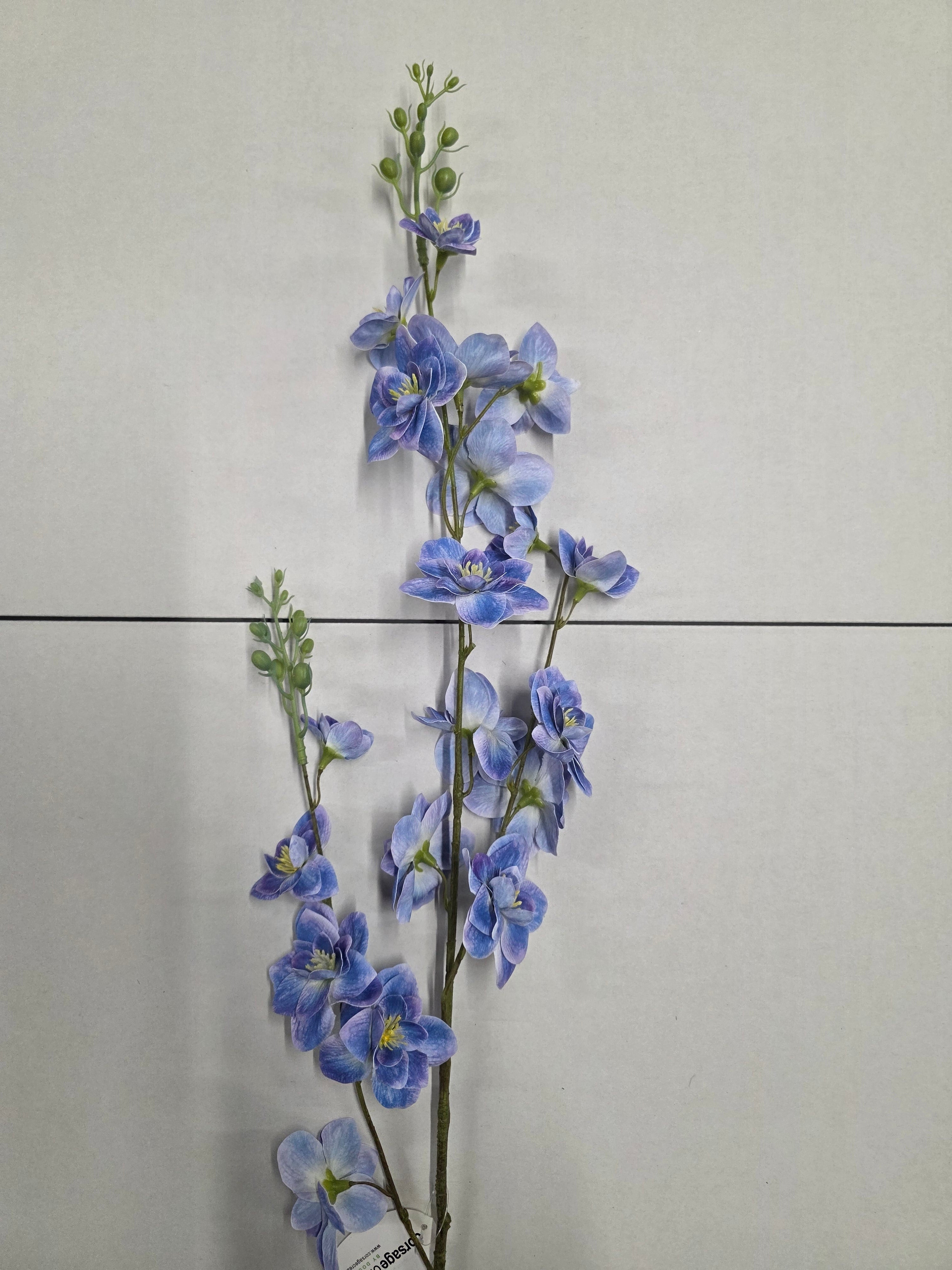Artificial Larkspur Spray Blue 97cm