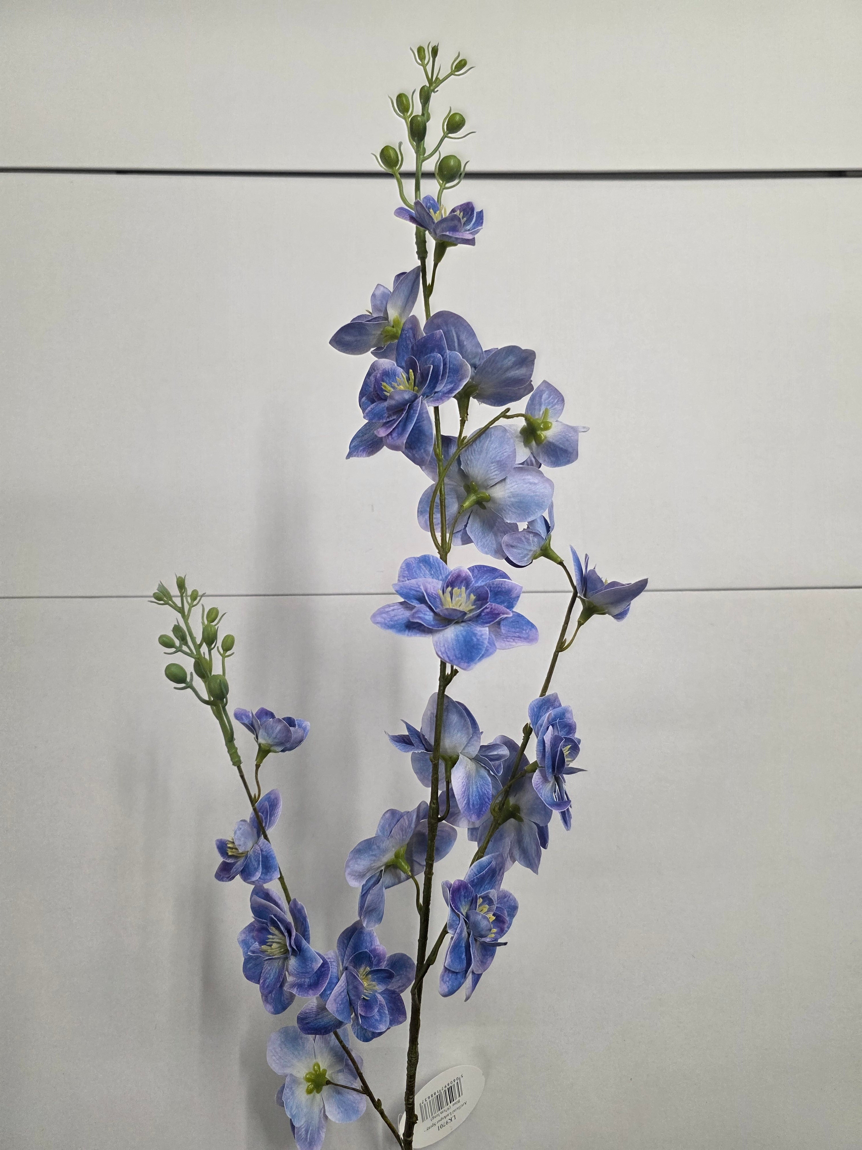 Artificial Larkspur Spray Blue 97cm