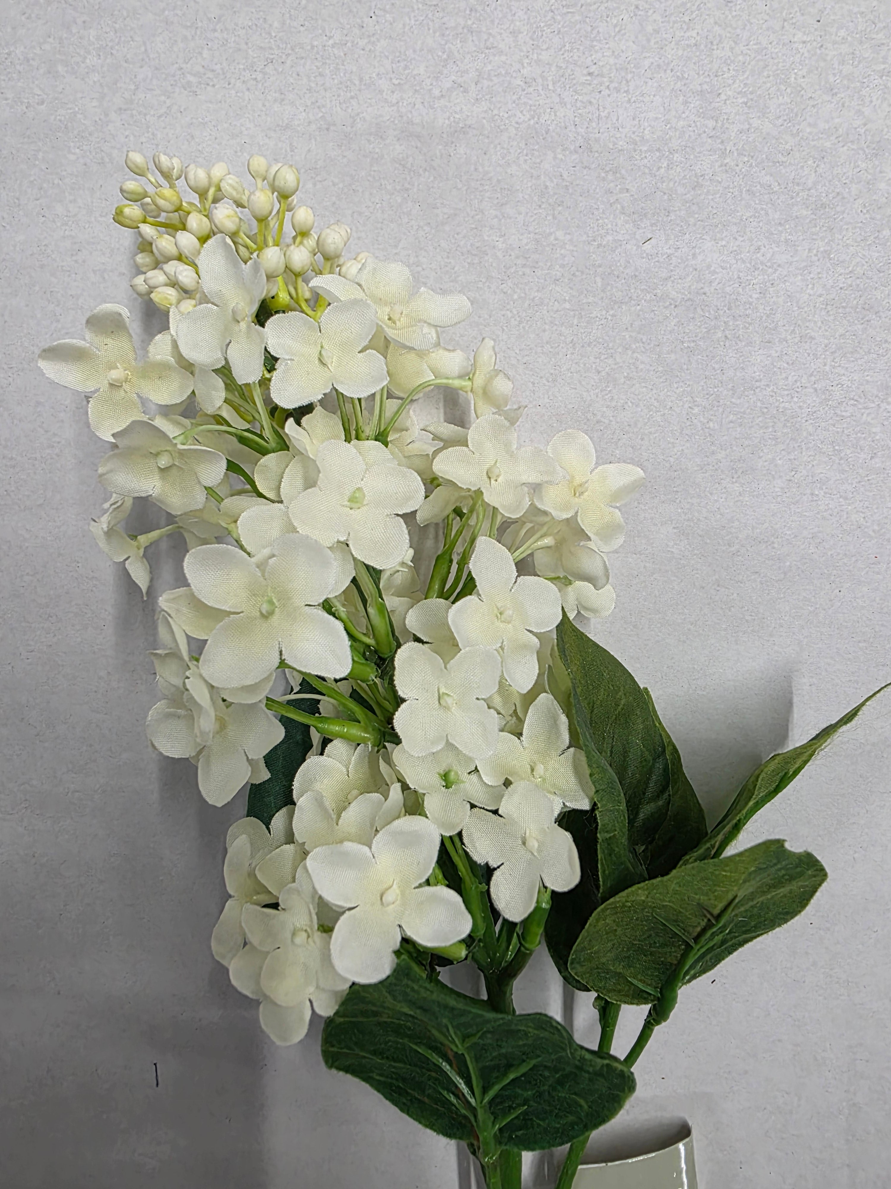 Artificial Lilac Spray Cream 63cm