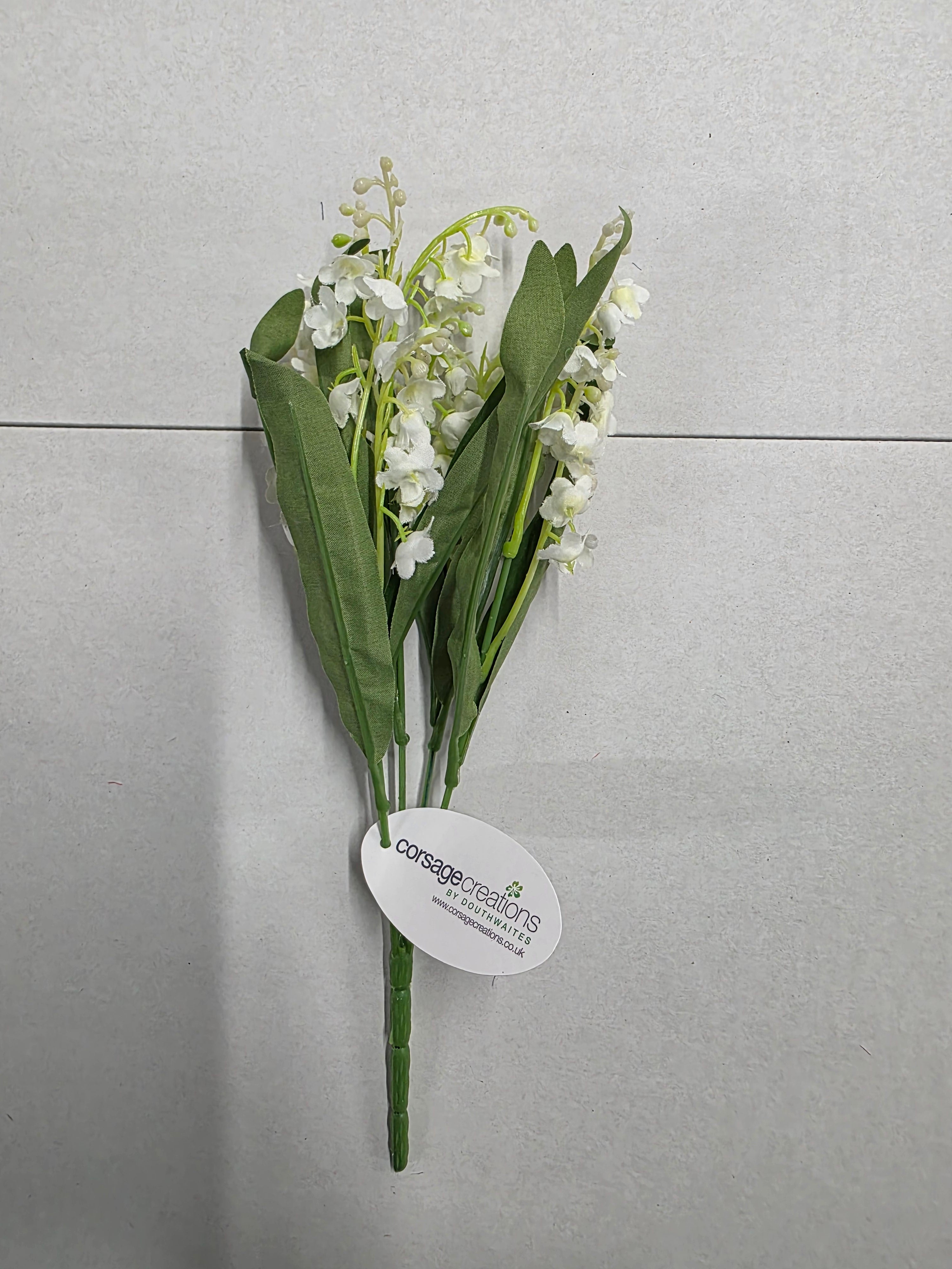 Artificial Lily Of The Valley White Green (PACK OF 2)