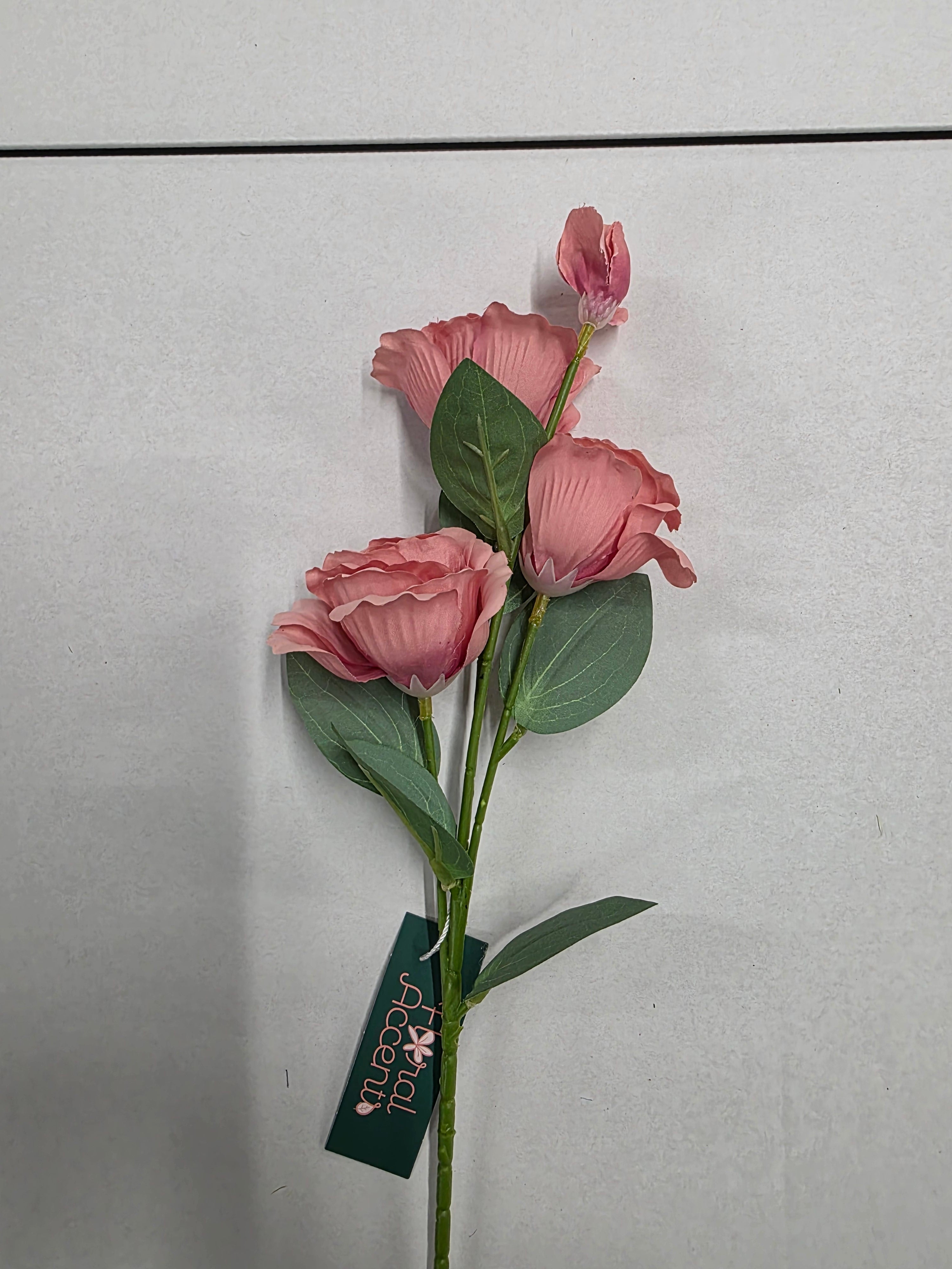 Artificial Lisianthus Rose Pink 70cm (PACK OF 2)