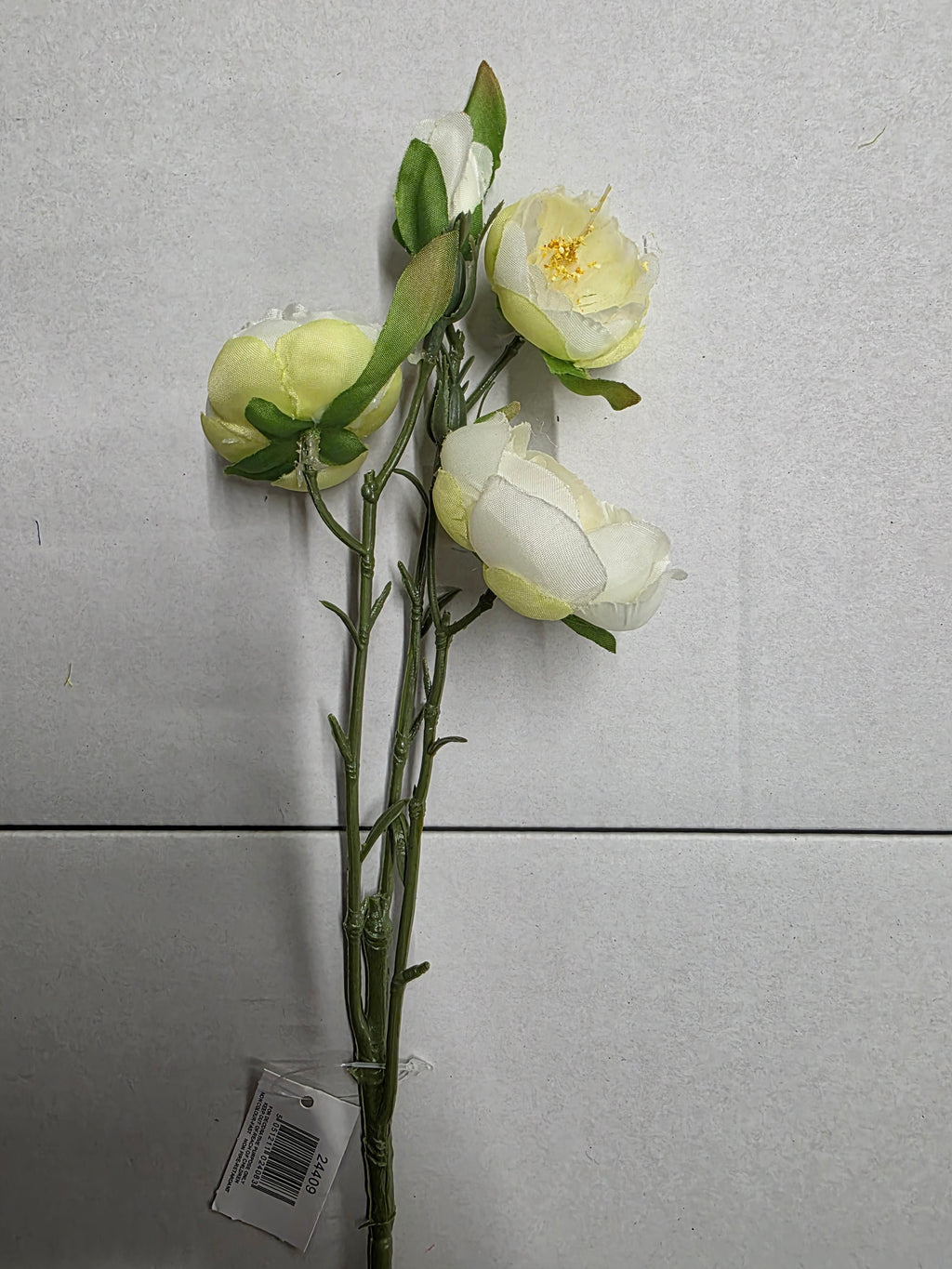 Artificial Lydia Ranunculus Spray Cream (PACK OF 3)