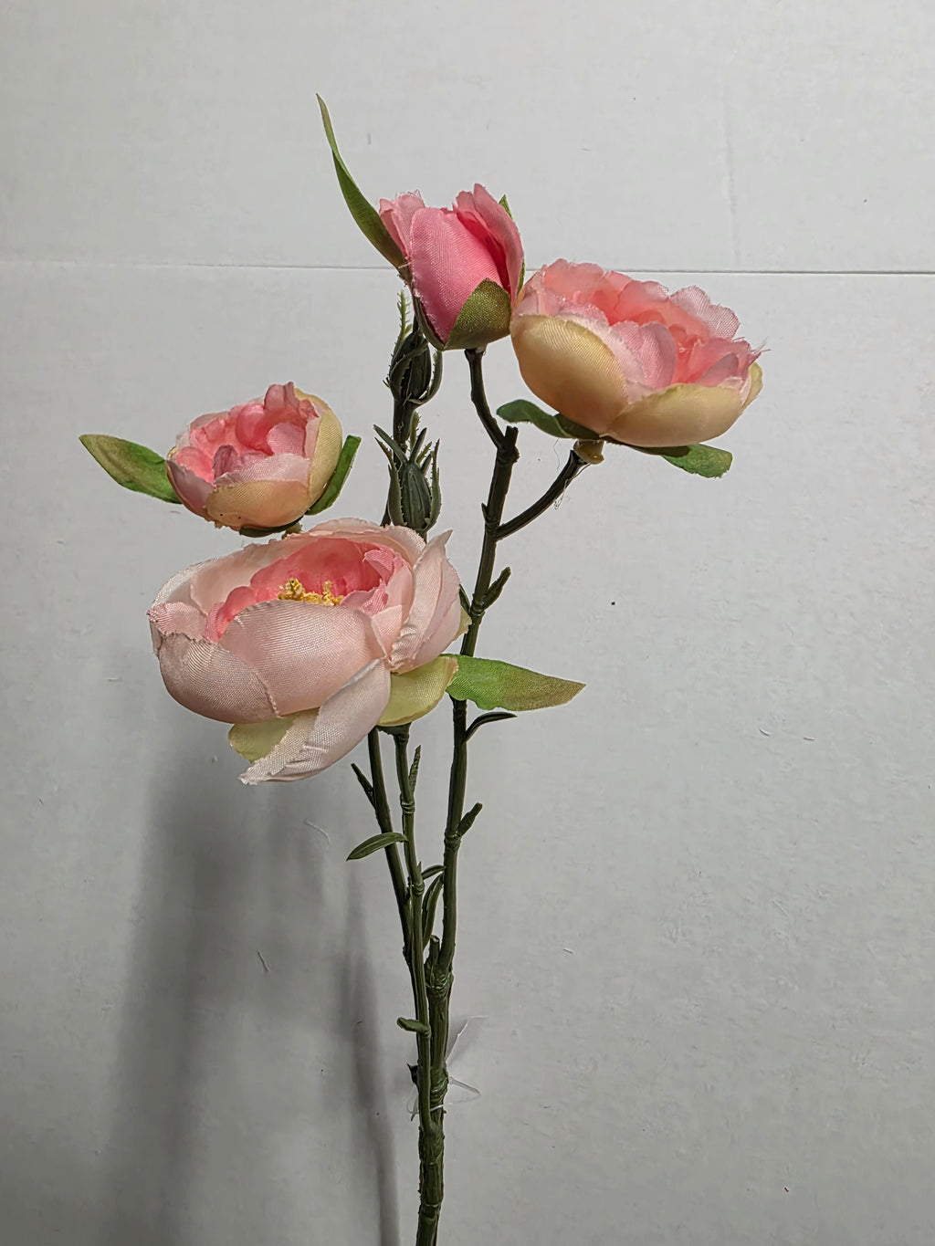 Artificial Lydia Ranunculus Spray Pale Pink (PACK OF 3)