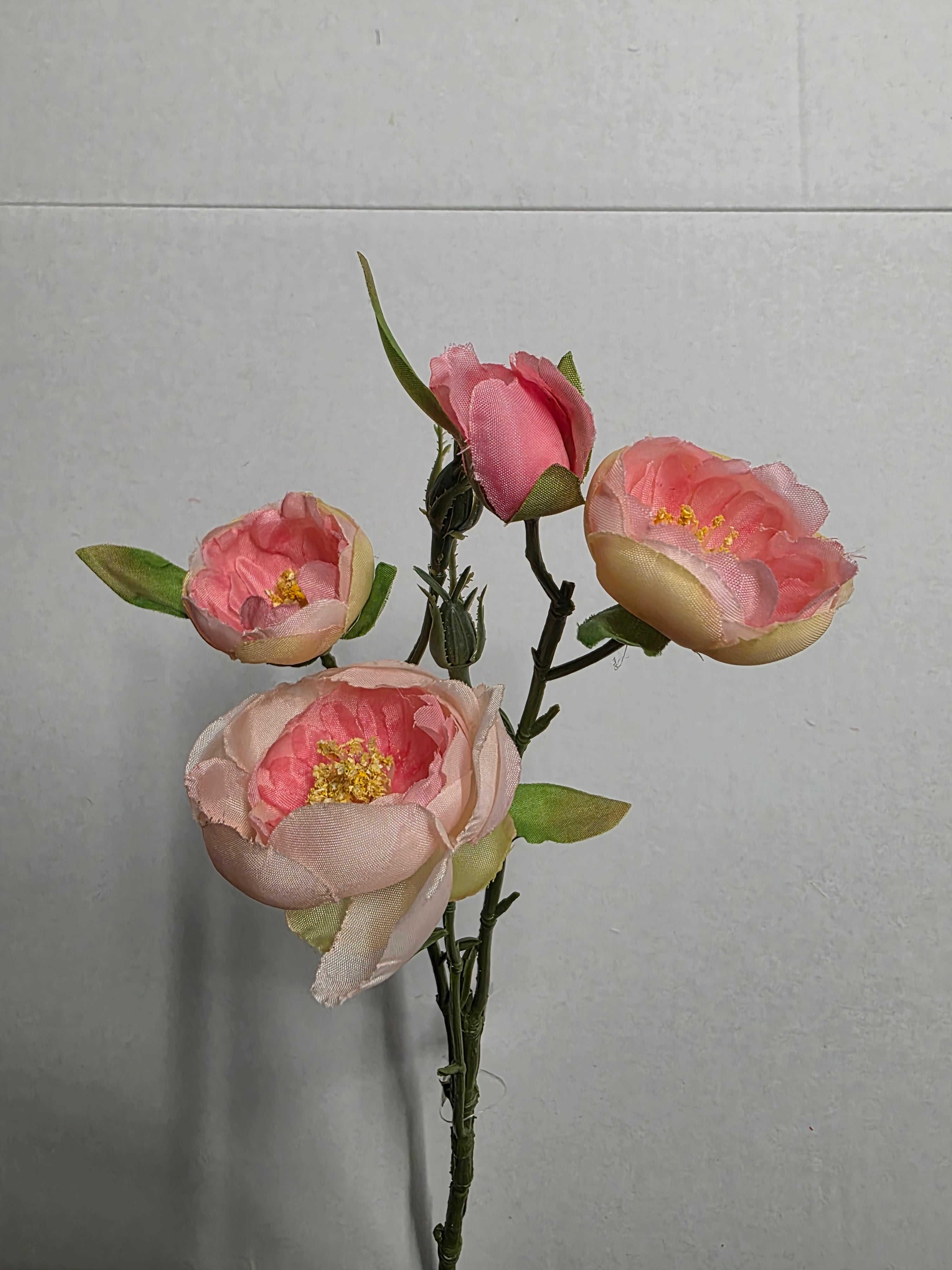 Artificial Lydia Ranunculus Spray Pale Pink (PACK OF 3)
