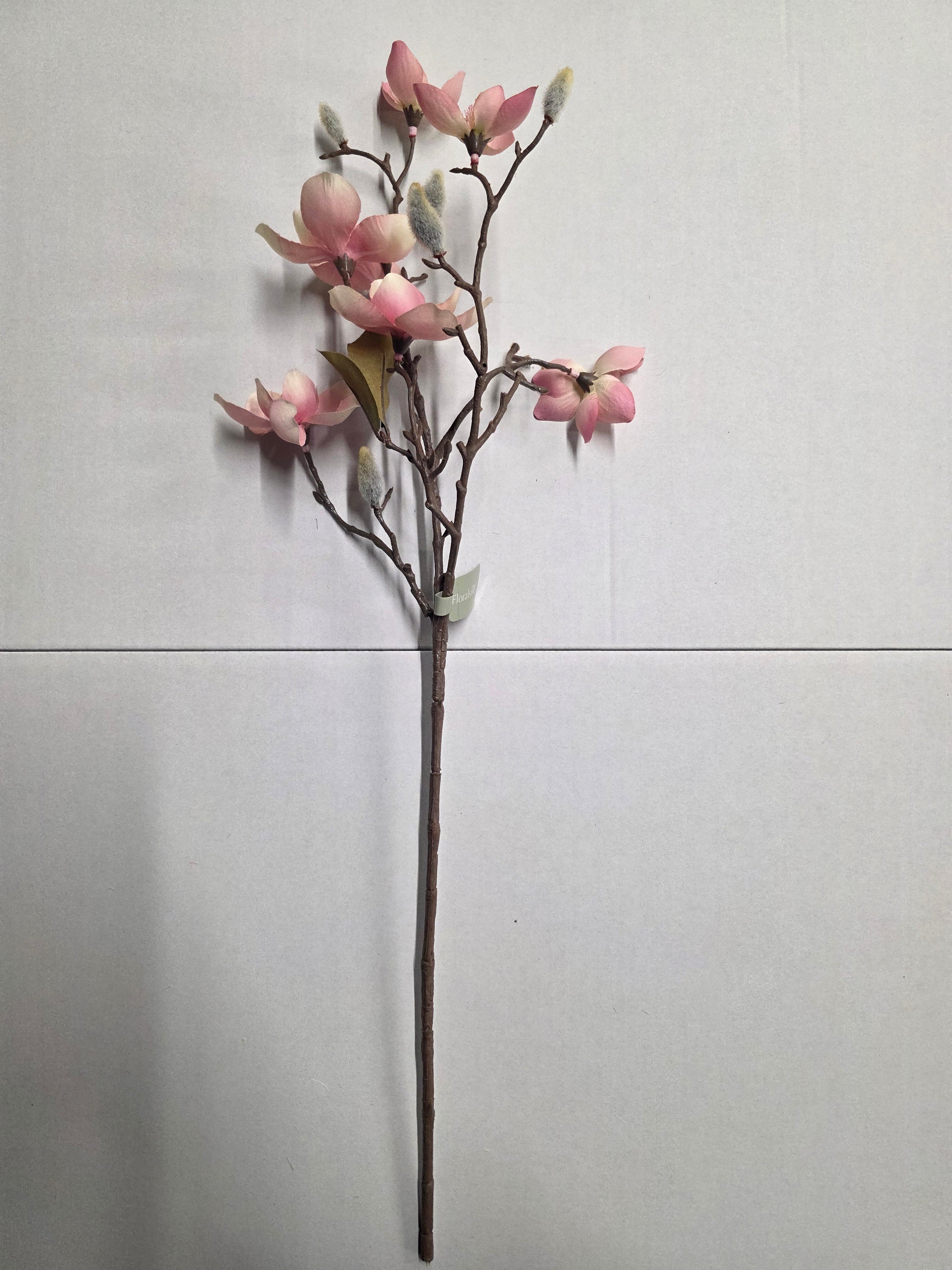 Artificial Magnolia Spray Pink 63cm