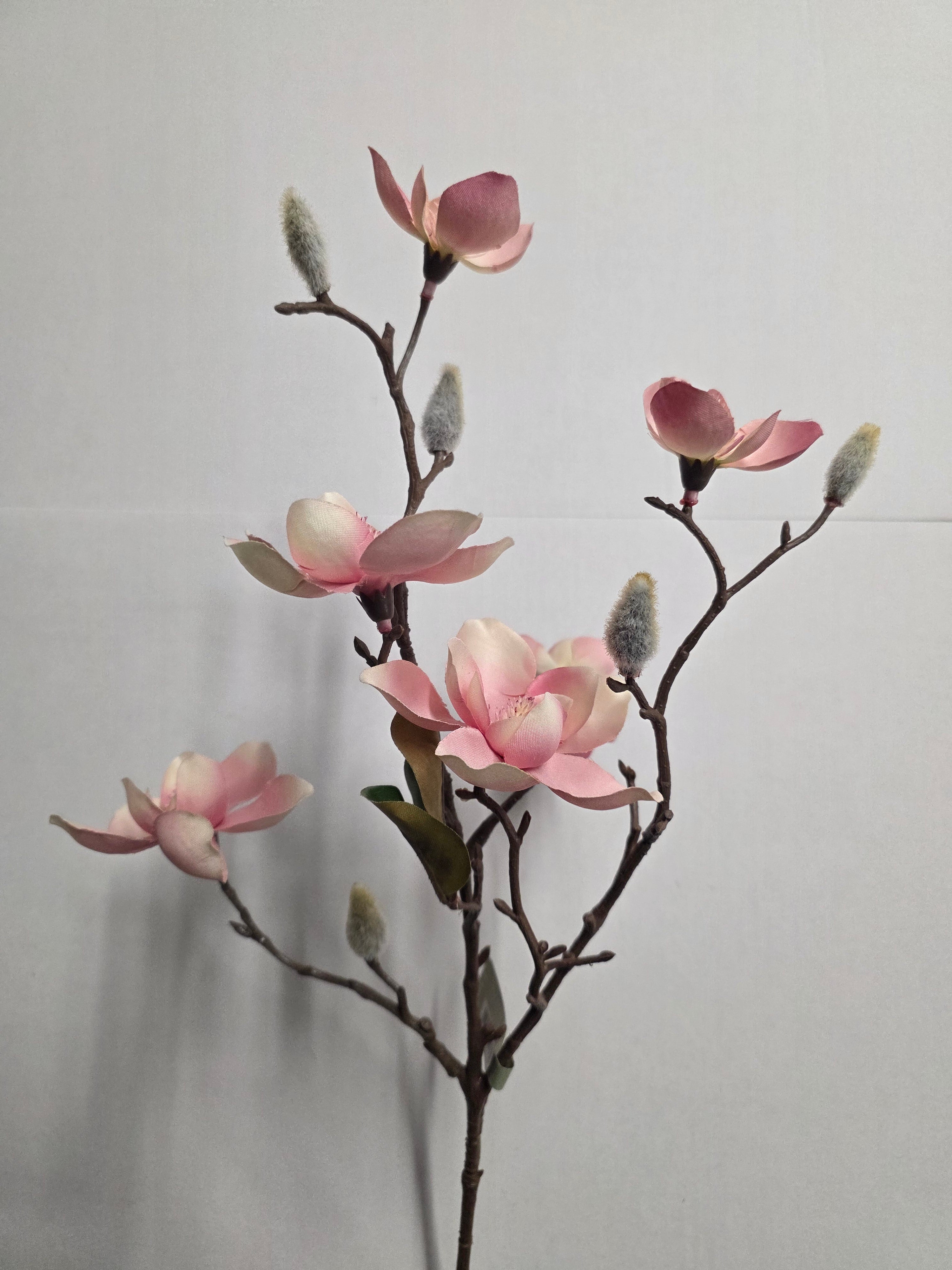 Artificial Magnolia Spray Pink 63cm