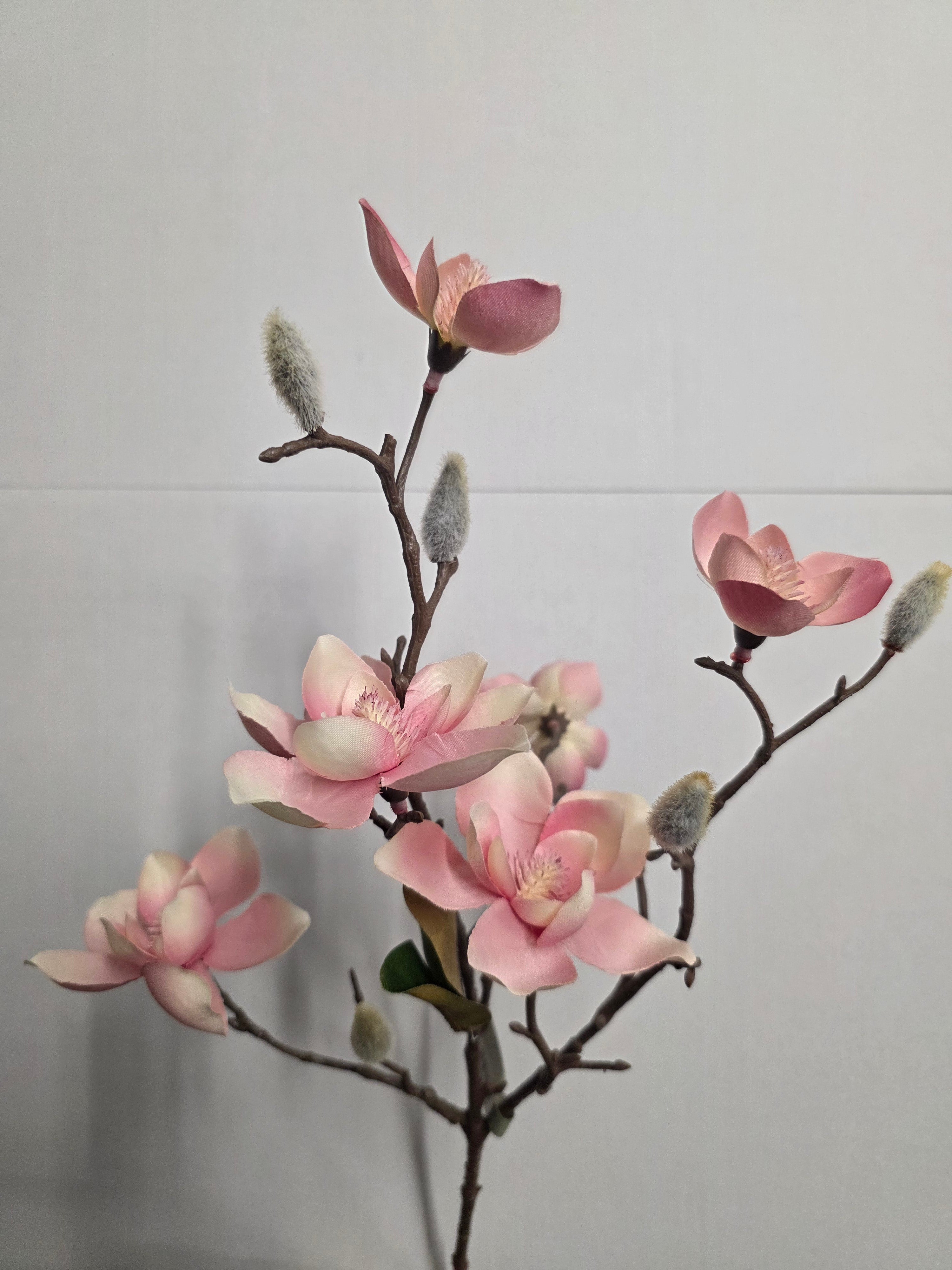 Artificial Magnolia Spray Pink 63cm