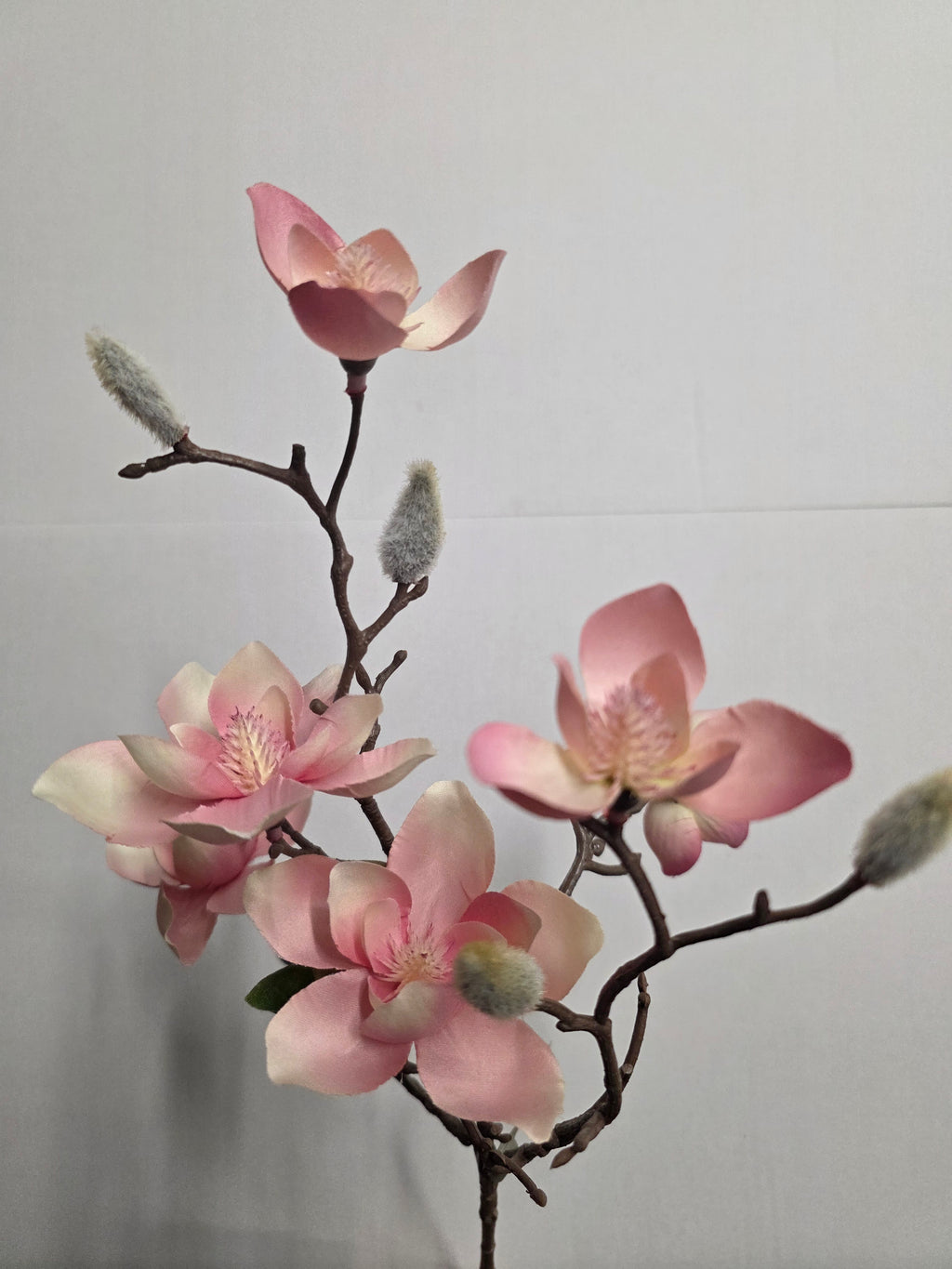 Artificial Magnolia Spray Pink 63cm