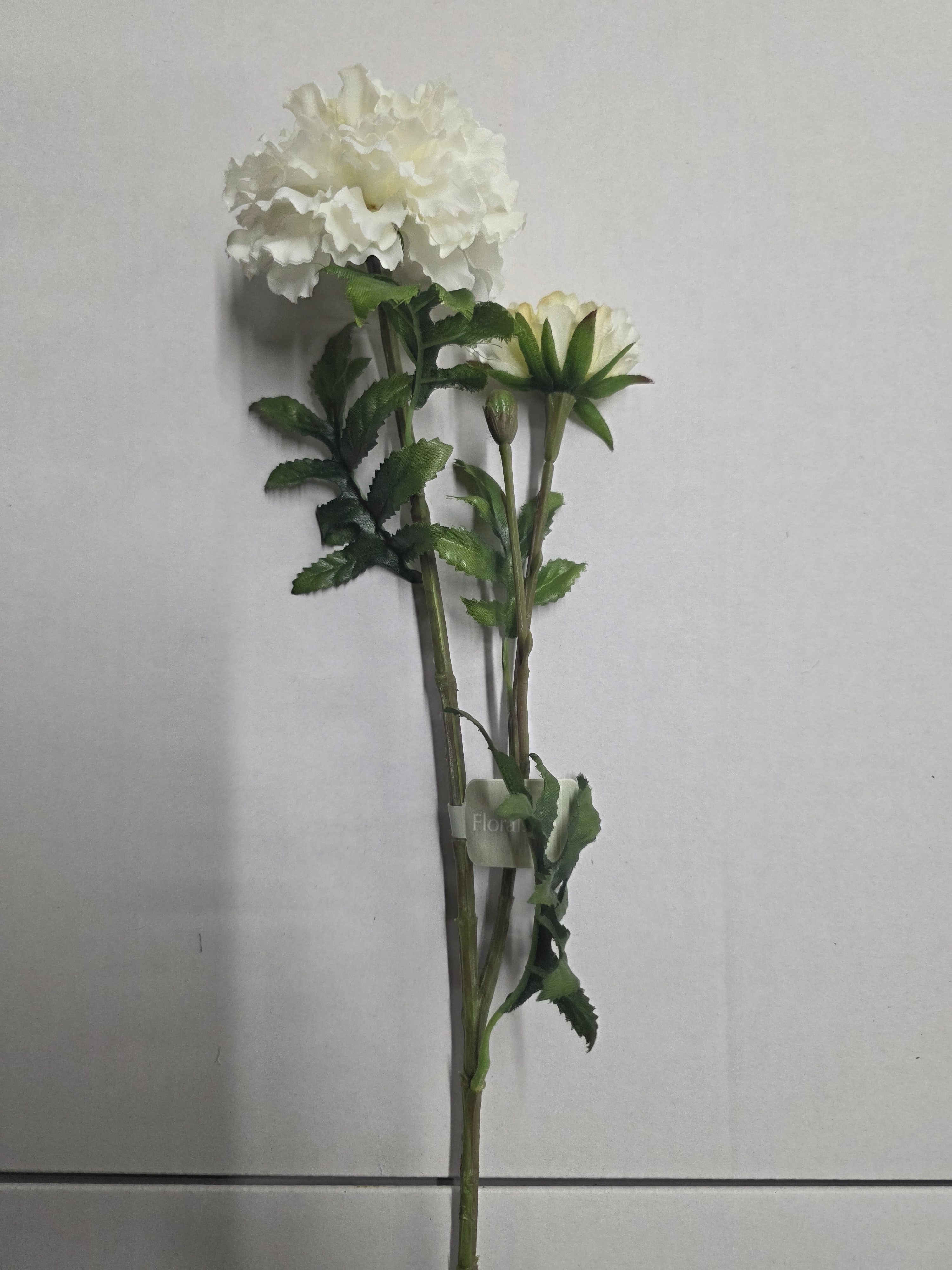 Artificial Marigold White (PACK OF 2)