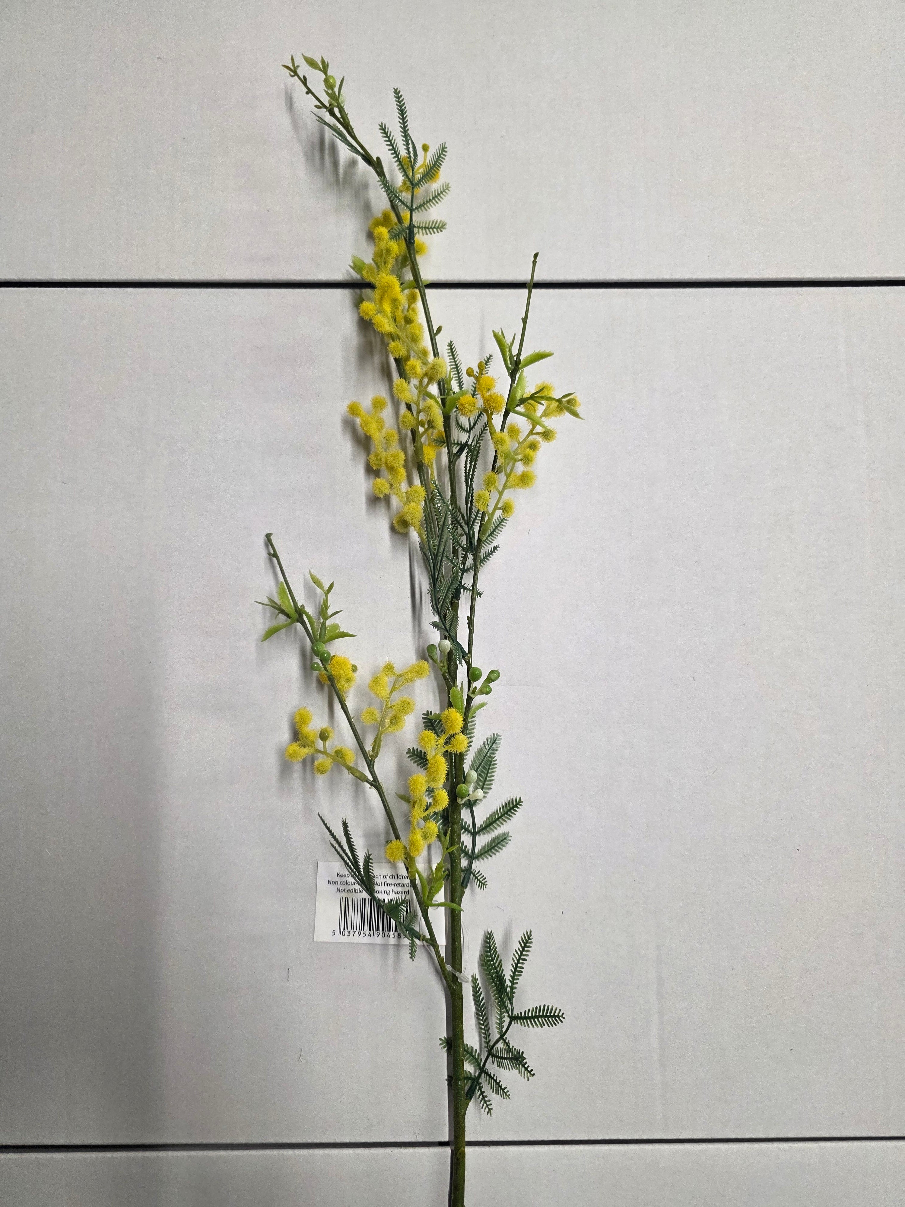 Artificial Mimosa Spray Yellow 80cm (PACK OF 2)